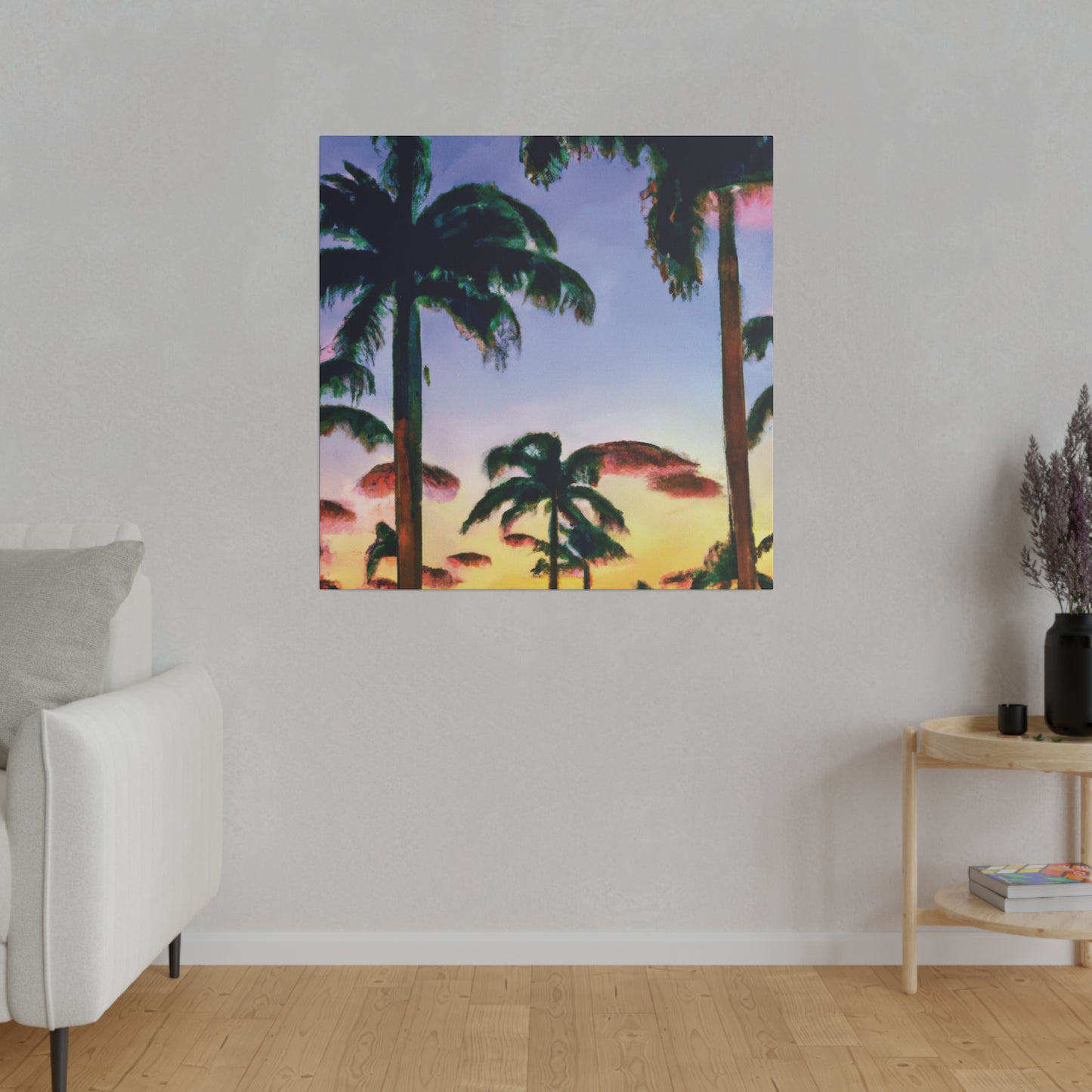 5202J - Miami Beach Sunset Painting Print | Miami | Beach | Sunset | Poster | Home Decor | Wall Art | Canvas