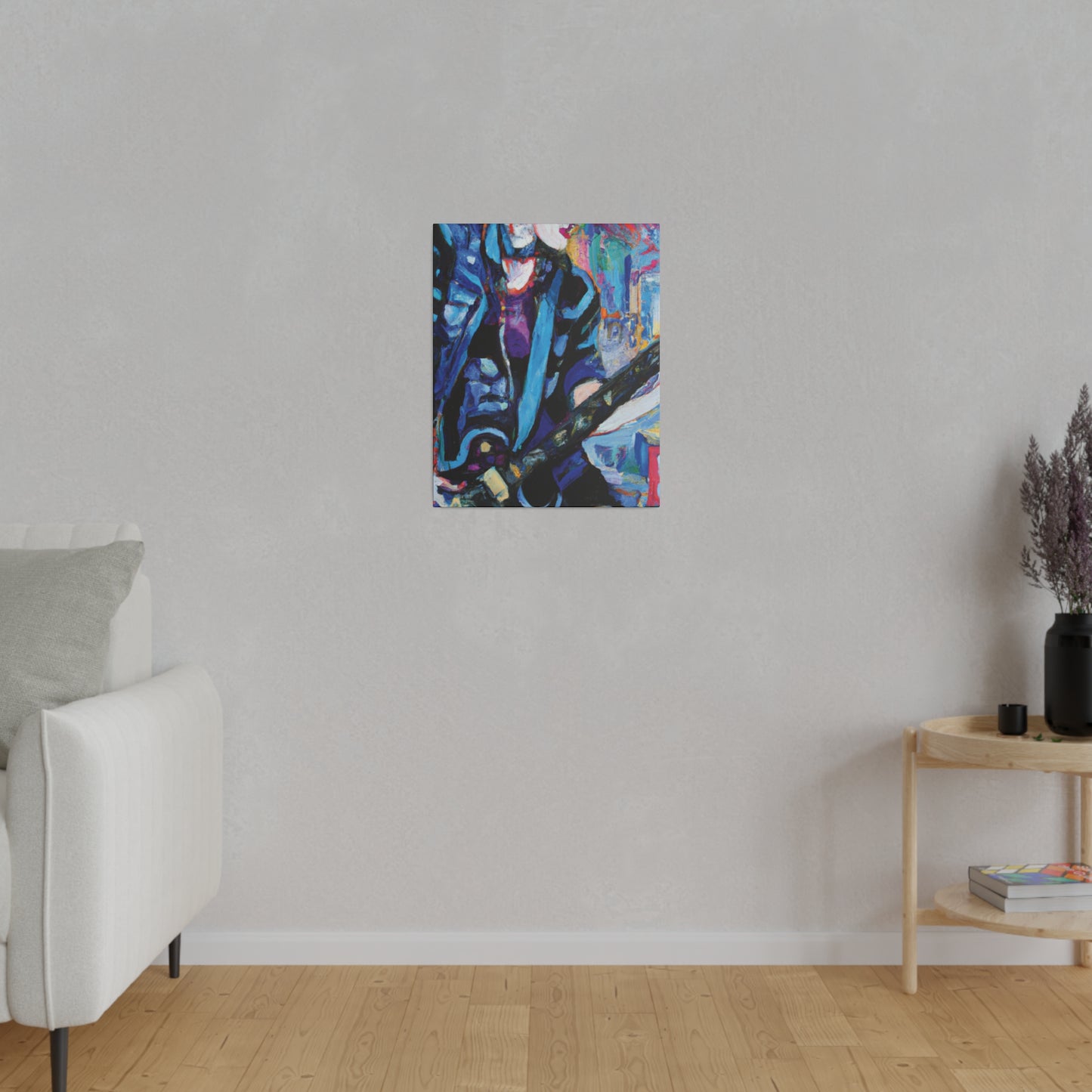 7204K - Rockstar Oil Painting Style Print | Poster | Home Decor | Wall Art | Music Art | Canvas