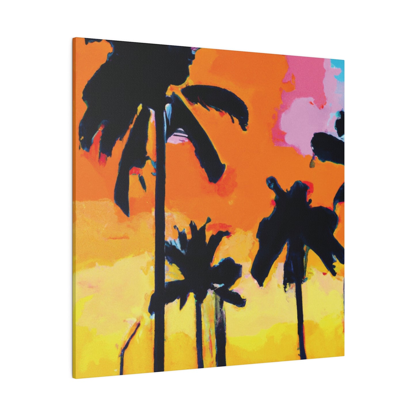 2956A - Miami Beach Sunset Painting Print | Miami | Beach | Sunset | Poster | Home Decor | Wall Art | Canvas