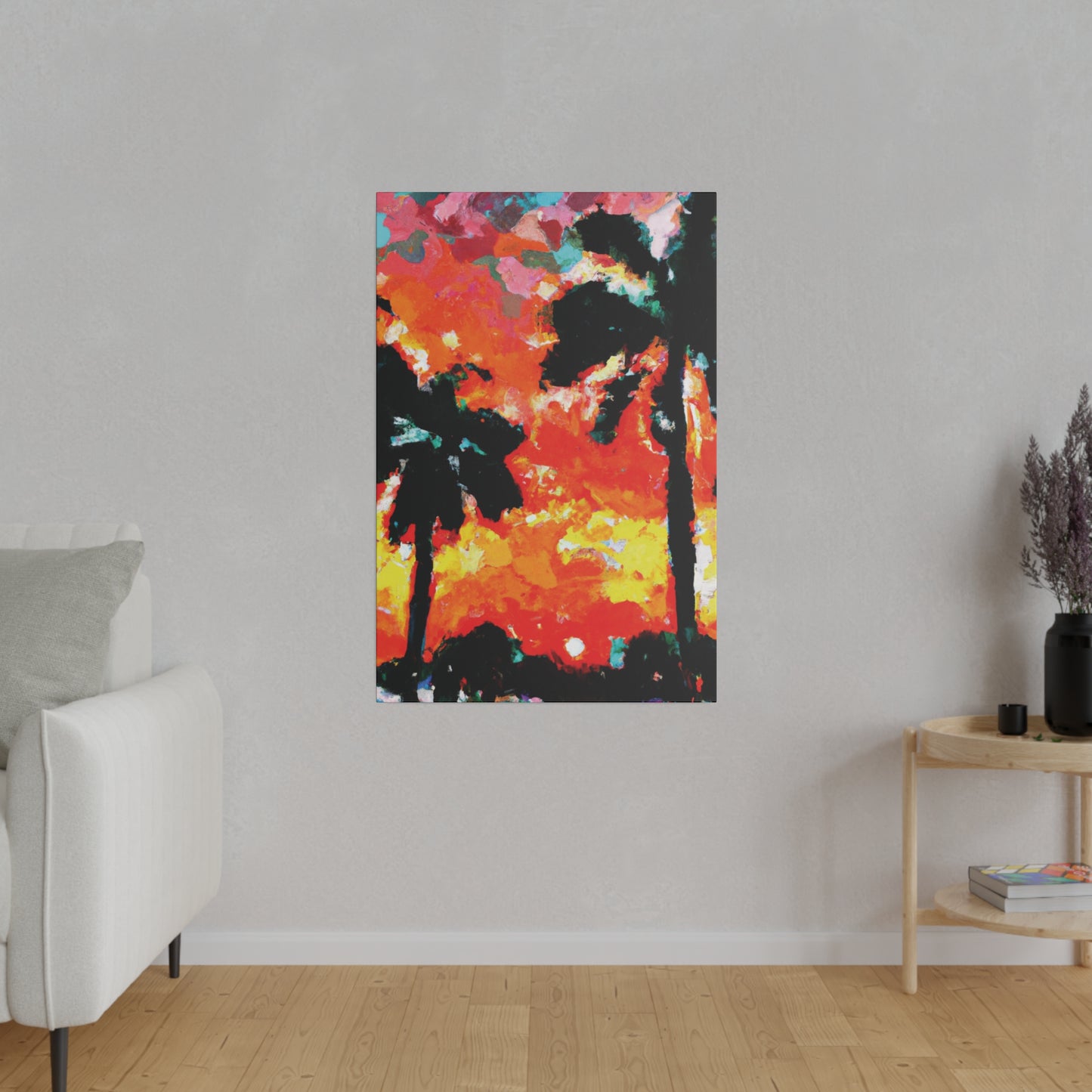 8653O - Miami Beach Sunset Painting Print | Miami | Beach | Sunset | Poster | Home Decor | Wall Art | Canvas