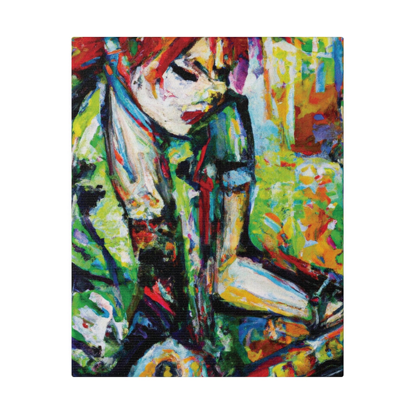 2204G - Rockstar Oil Painting Style Print | Poster | Home Decor | Wall Art | Music Art | Canvas