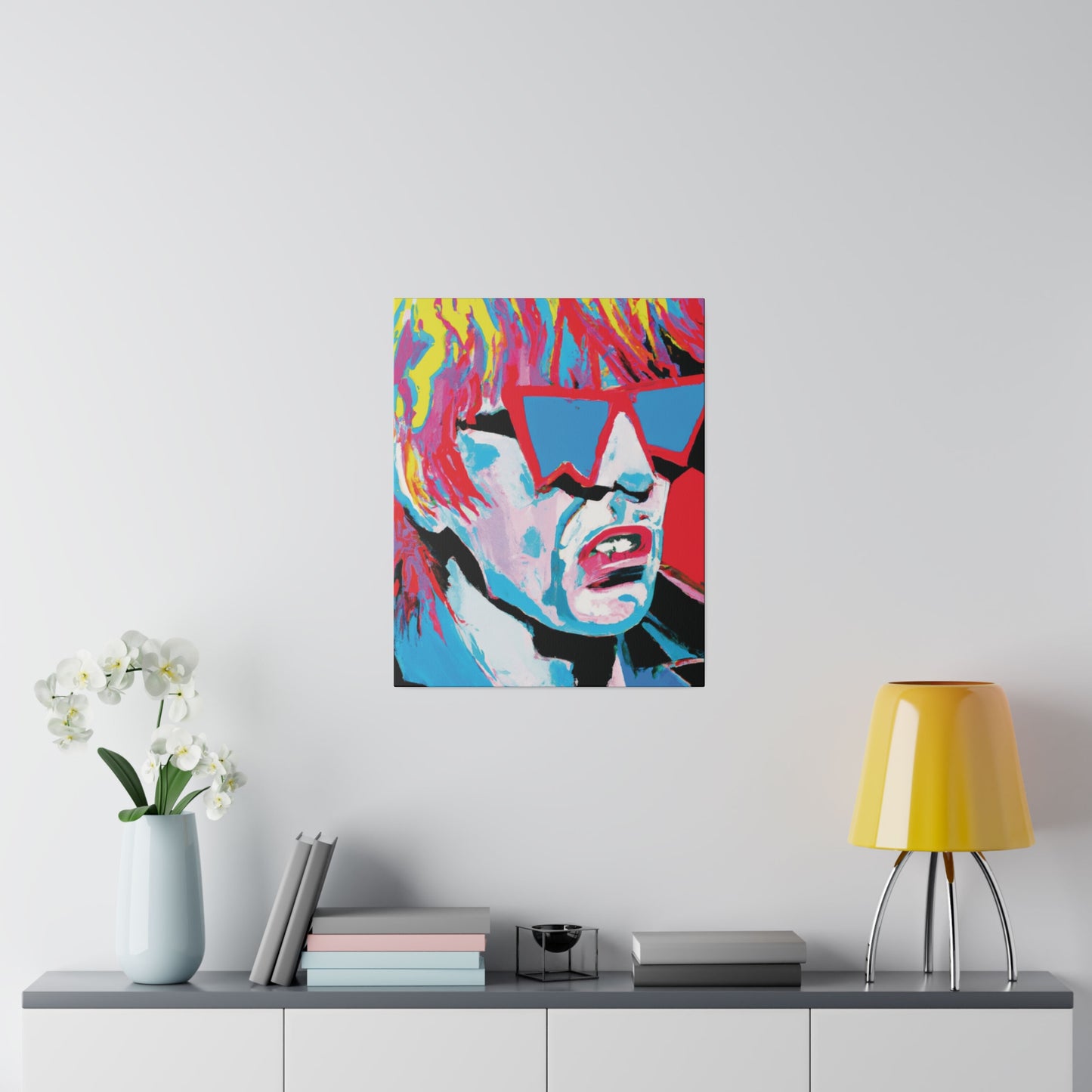 8517X - Rockstar Painting Print | Face | Abstract | Poster | Home Decor | Wall Art | Music Art | Canvas