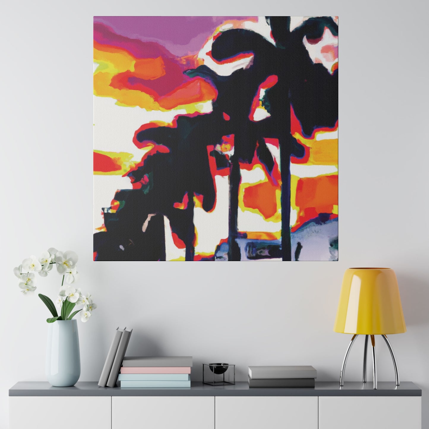 1923K - Miami Beach Sunset Painting Print | Miami | Beach | Sunset | Poster | Home Decor | Wall Art | Canvas