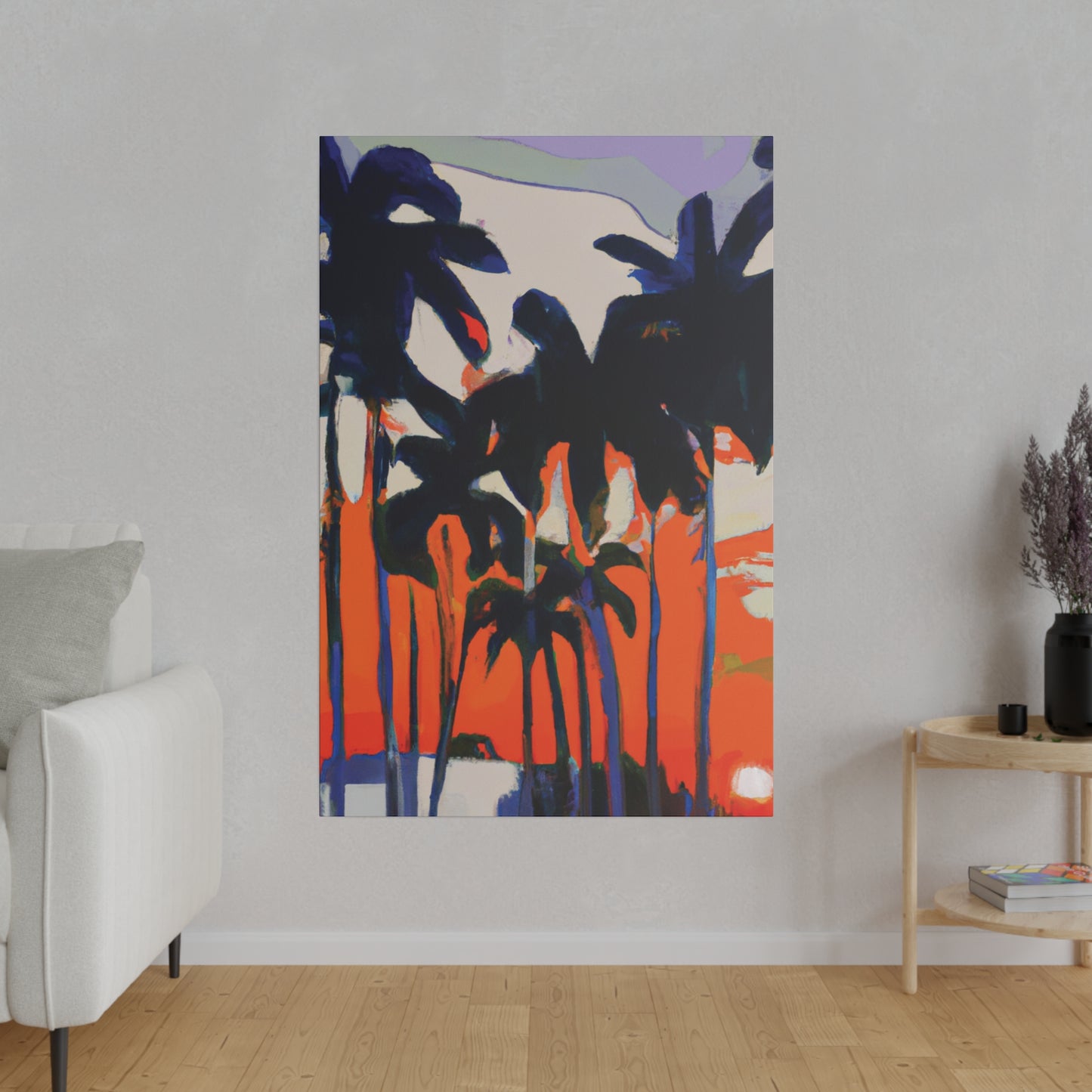 7345M - Miami Beach Sunset Painting Print | Miami | Beach | Sunset | Poster | Home Decor | Wall Art | Canvas