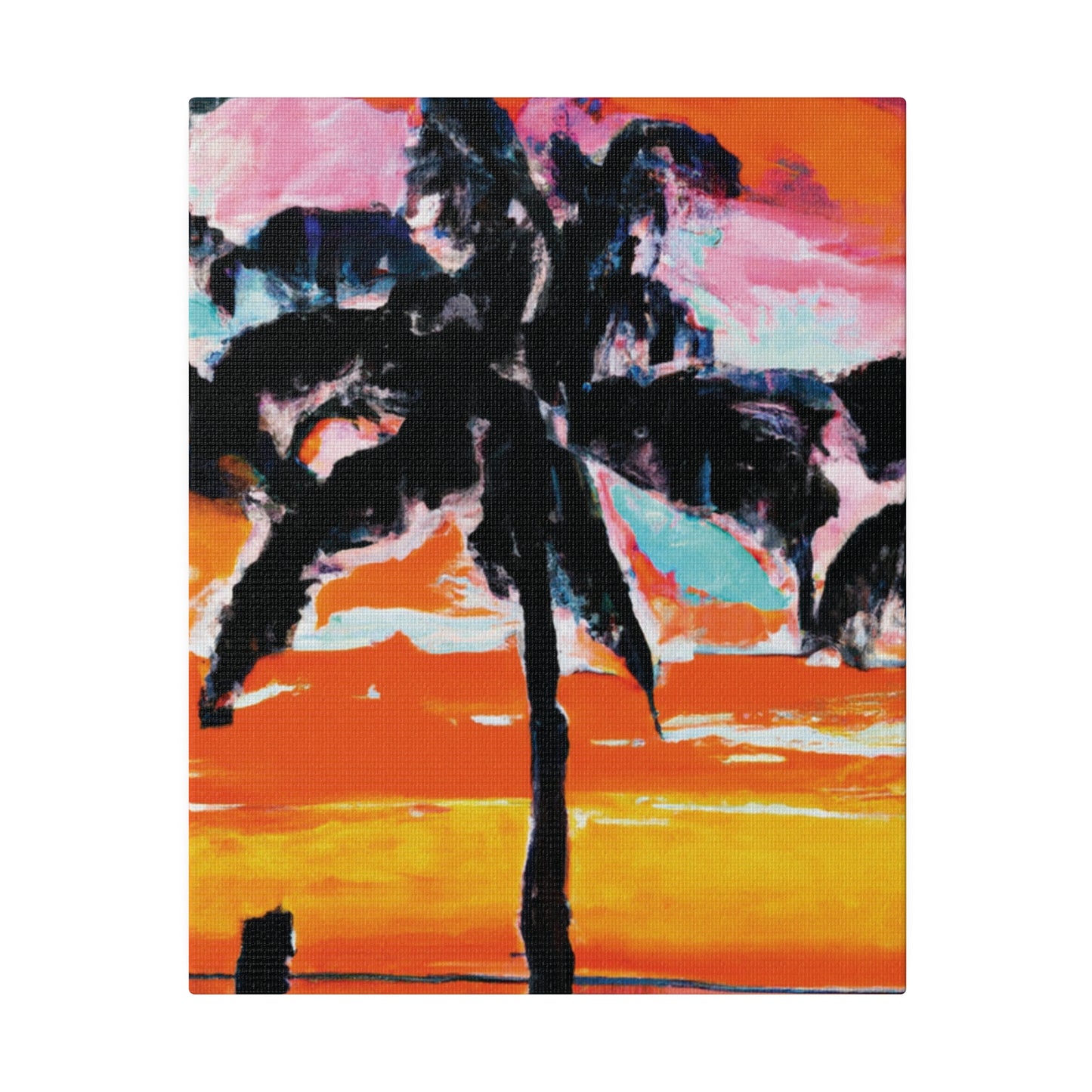 8371S - Miami Beach Sunset Painting Print | Miami | Beach | Sunset | Poster | Home Decor | Wall Art | Canvas