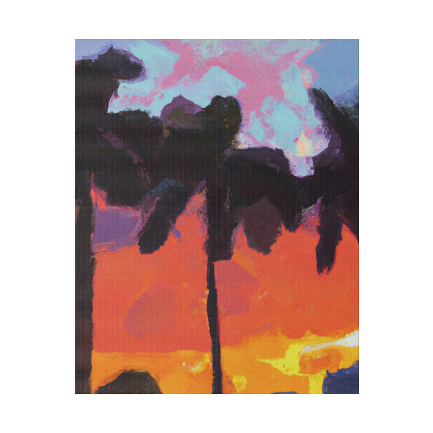 9276D - Miami Beach Sunset Painting Print | Miami | Beach | Sunset | Poster | Home Decor | Wall Art | Canvas