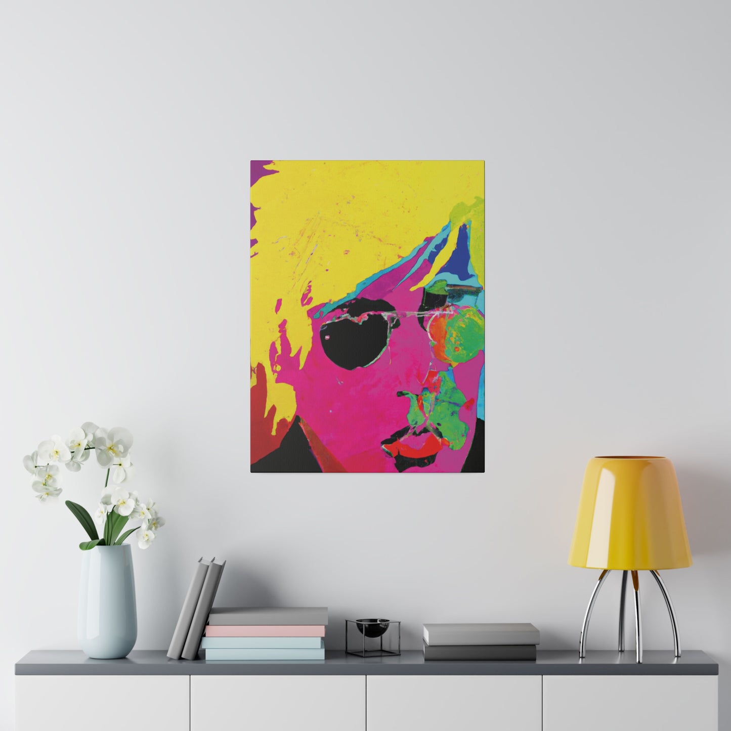 7141U - Rockstar Painting Print | Face | Abstract | Poster | Home Decor | Wall Art | Music Art | Canvas