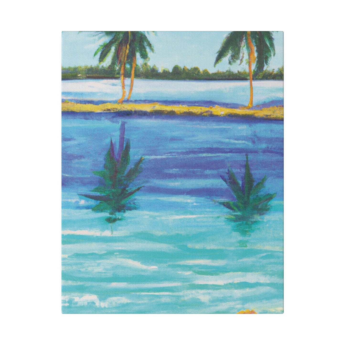 9768P - Bahamas Ocean Painting Print | Bahamas | Ocean | Beach | Poster | Home Decor | Wall Art | Canvas