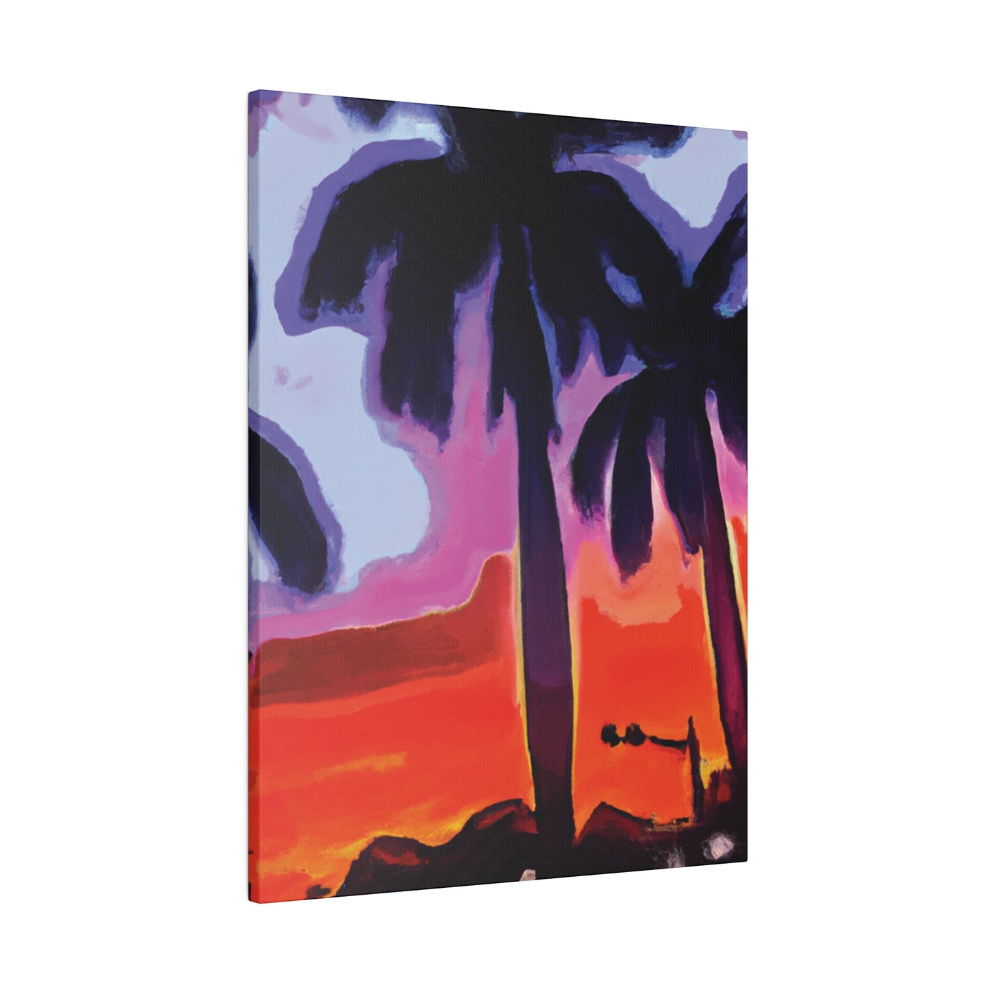 8187A - Miami Beach Sunset Painting Print | Miami | Beach | Sunset | Poster | Home Decor | Wall Art | Canvas