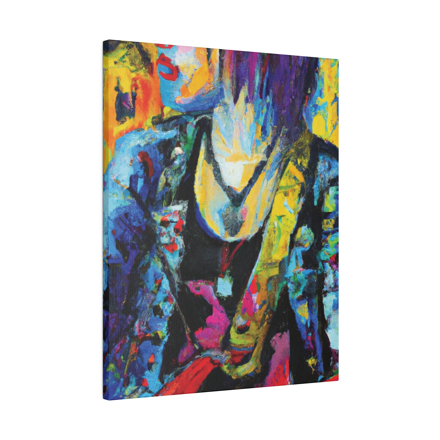 9756Z - Rockstar Oil Painting Style Print | Poster | Home Decor | Wall Art | Music Art | Canvas