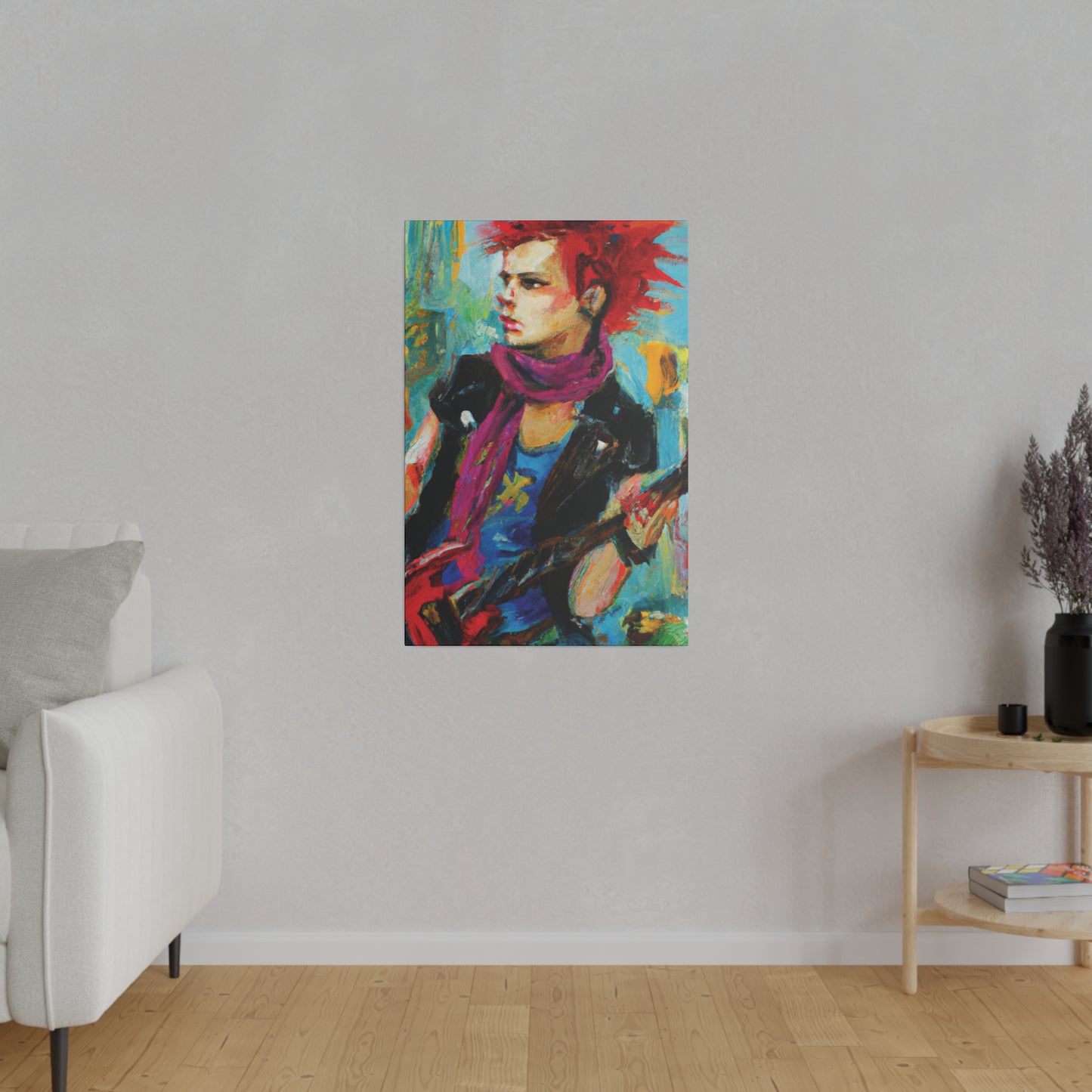 4638X - Rockstar Oil Painting Style Print | Poster | Home Decor | Wall Art | Music Art | Canvas