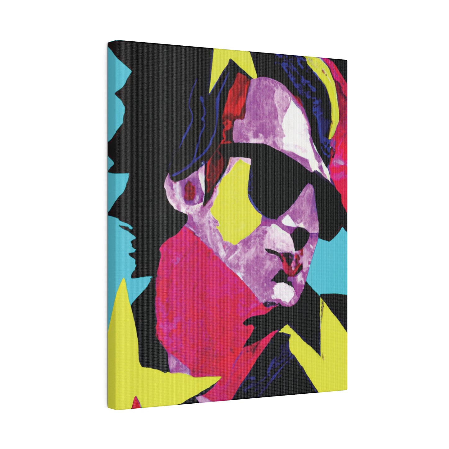 6749z - Rockstar Painting Print | Face | Abstract | Poster | Home Decor | Wall Art | Music Art | Canvas