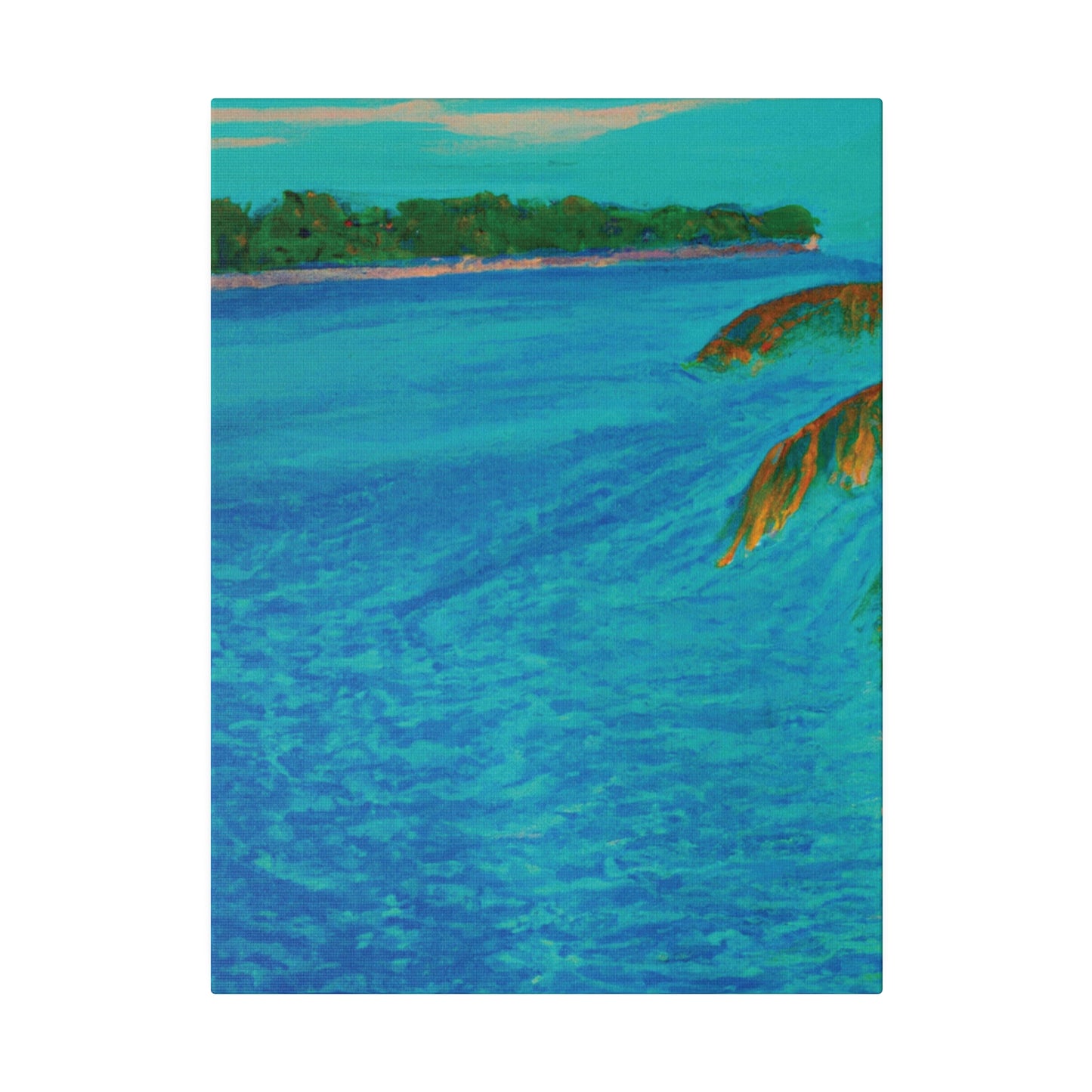 3303Q - Bahamas Ocean Painting Print | Bahamas | Ocean | Beach | Poster | Home Decor | Wall Art | Canvas