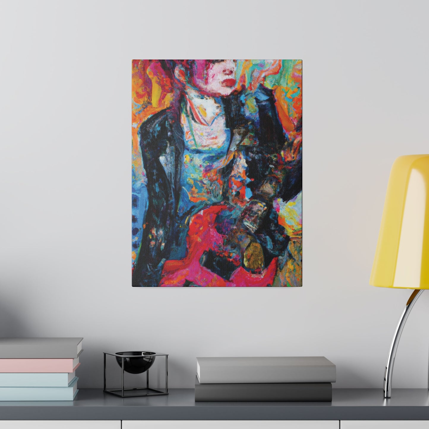 6278X - Rockstar Oil Painting Style Print | Poster | Home Decor | Wall Art | Music Art | Canvas