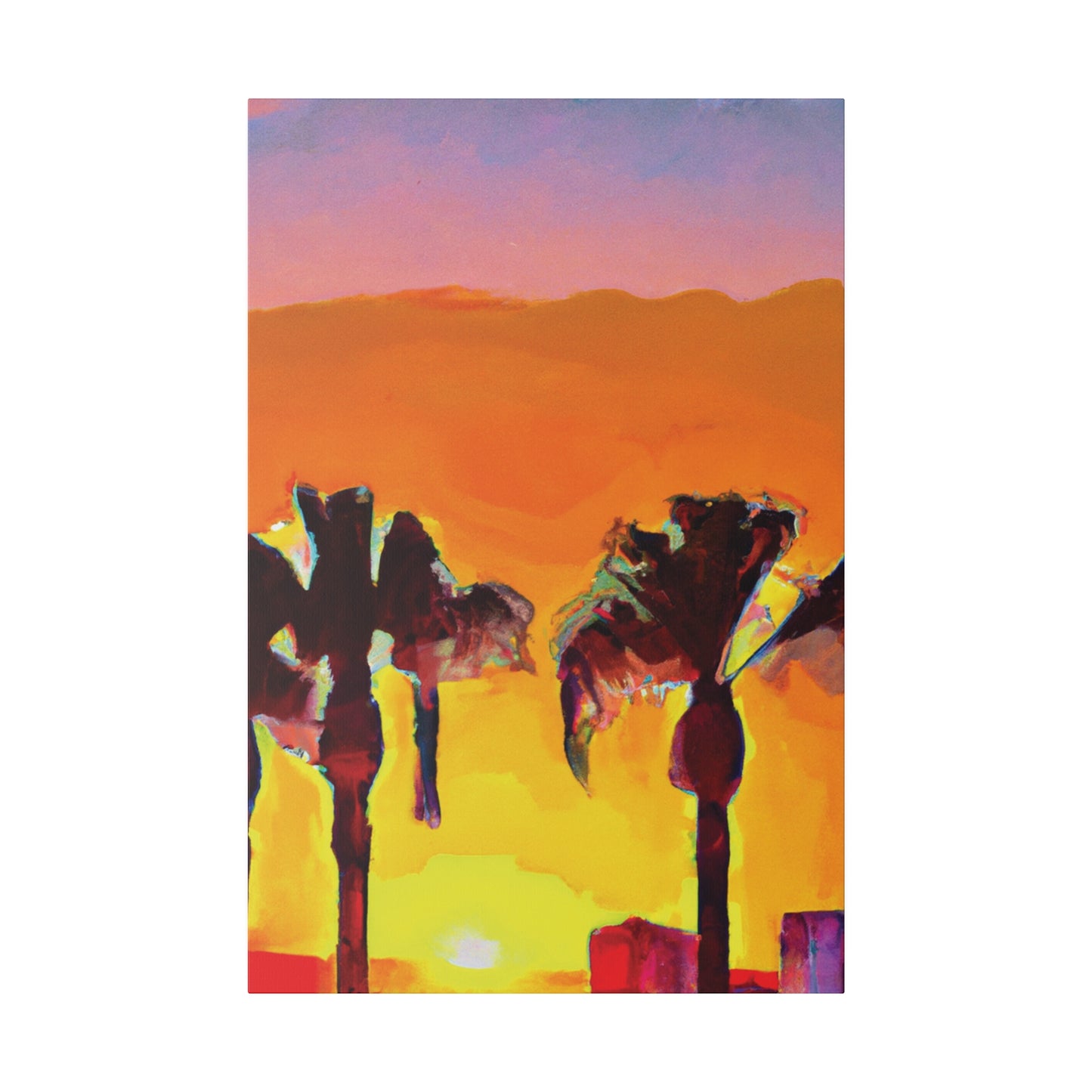 9347V - Miami Beach Sunset Painting Print | Miami | Beach | Sunset | Poster | Home Decor | Wall Art | Canvas