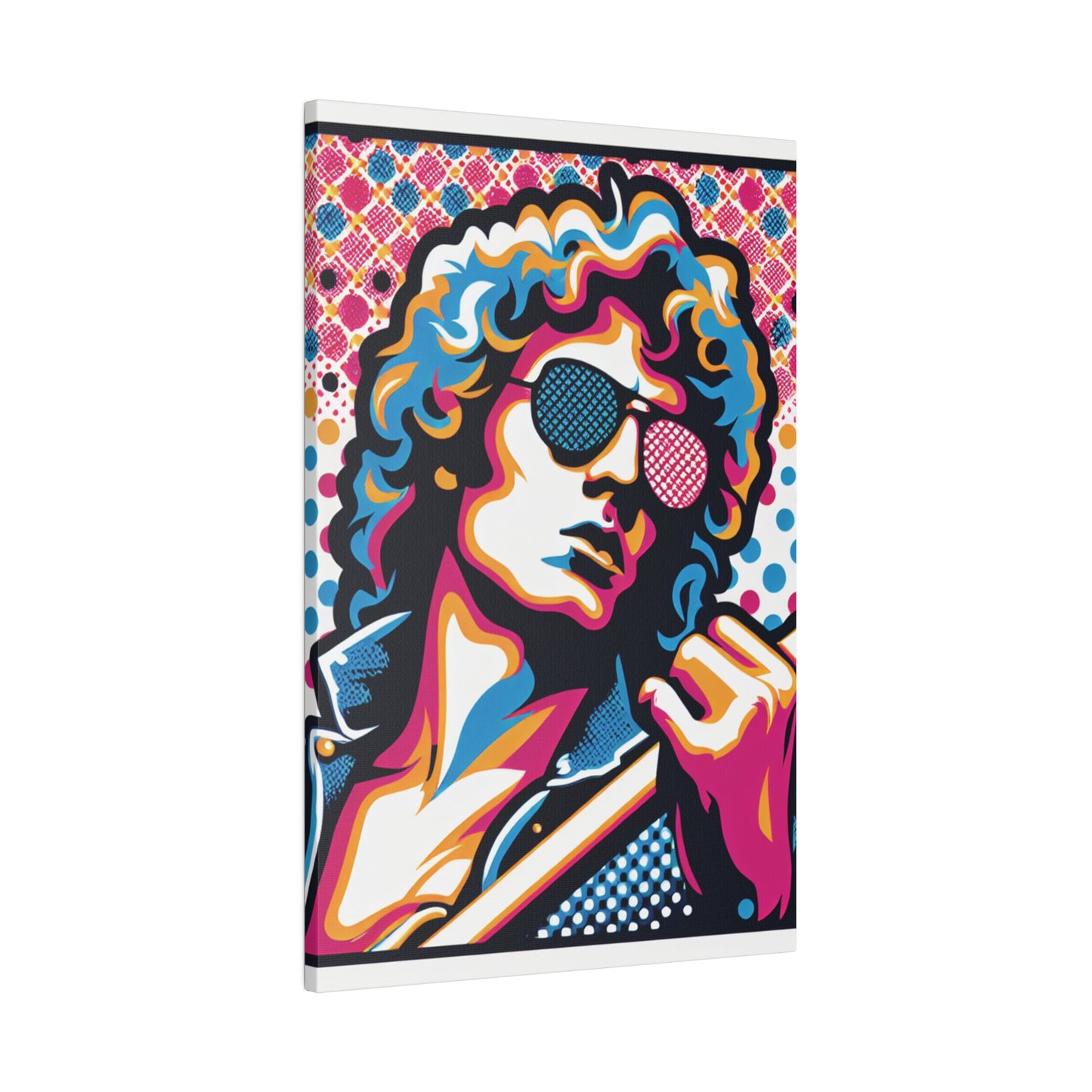 3572X - Rockstar Painting Print | Face | Abstract | Poster | Home Decor | Wall Art | Music Art | Canvas