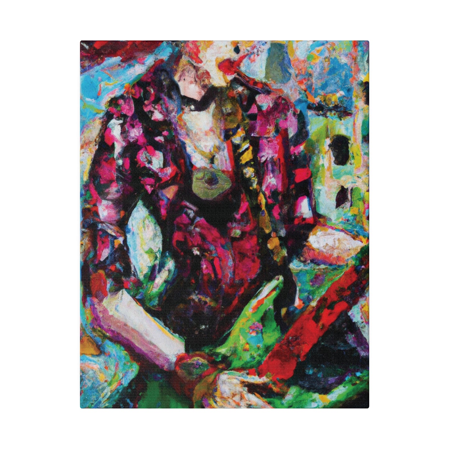 9453F - Rockstar Oil Painting Style Print | Poster | Home Decor | Wall Art | Music Art | Canvas