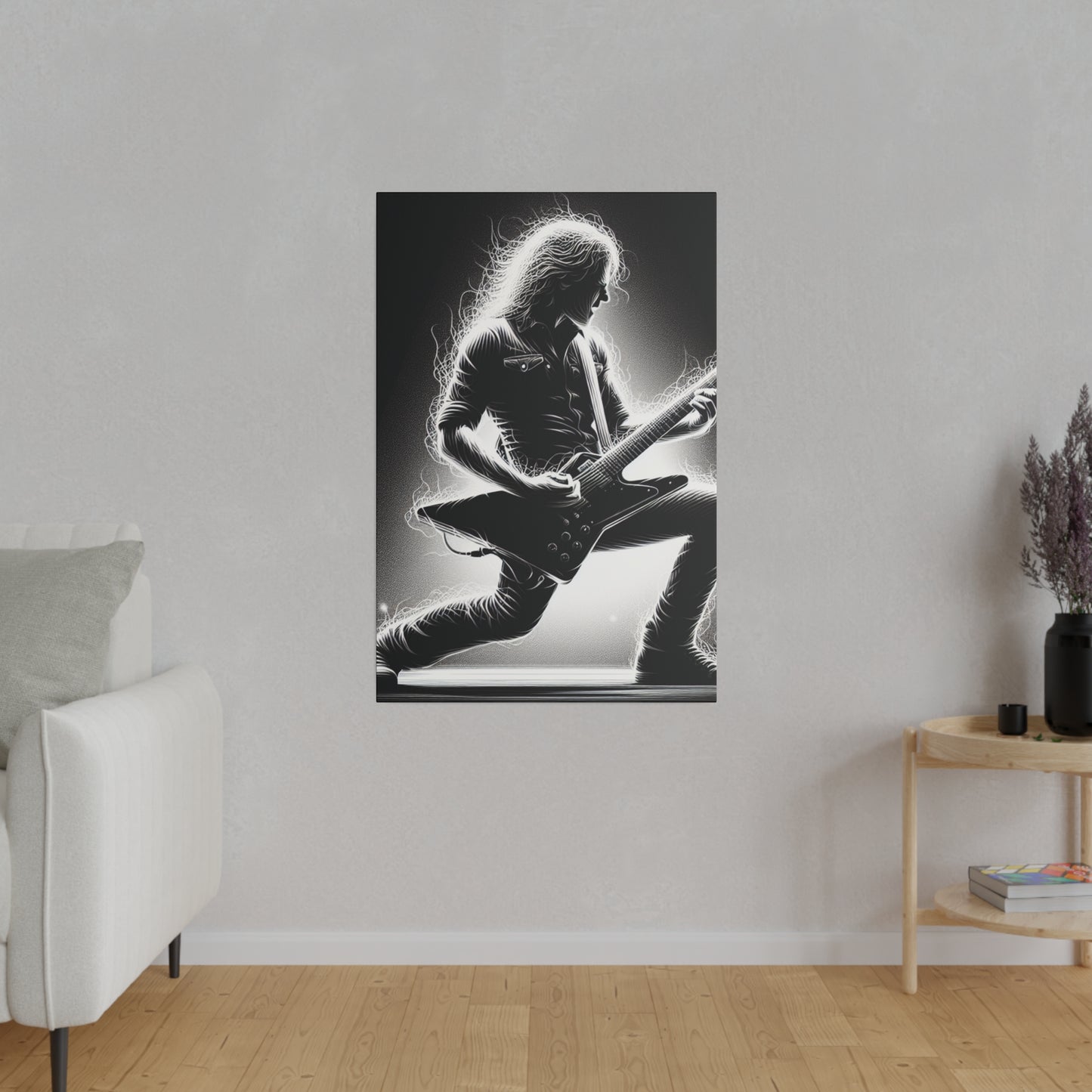 4987J - music art work, rockstar gifts, musician gift ideas, guitar art work, guitar artwork, guitar wall art canvas, playing guitar, decor