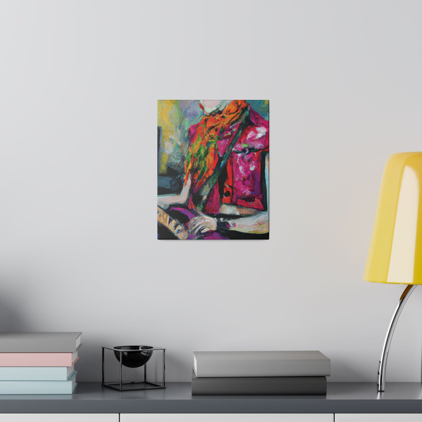 9053L - Rockstar Oil Painting Style Print | Poster | Home Decor | Wall Art | Music Art | Canvas