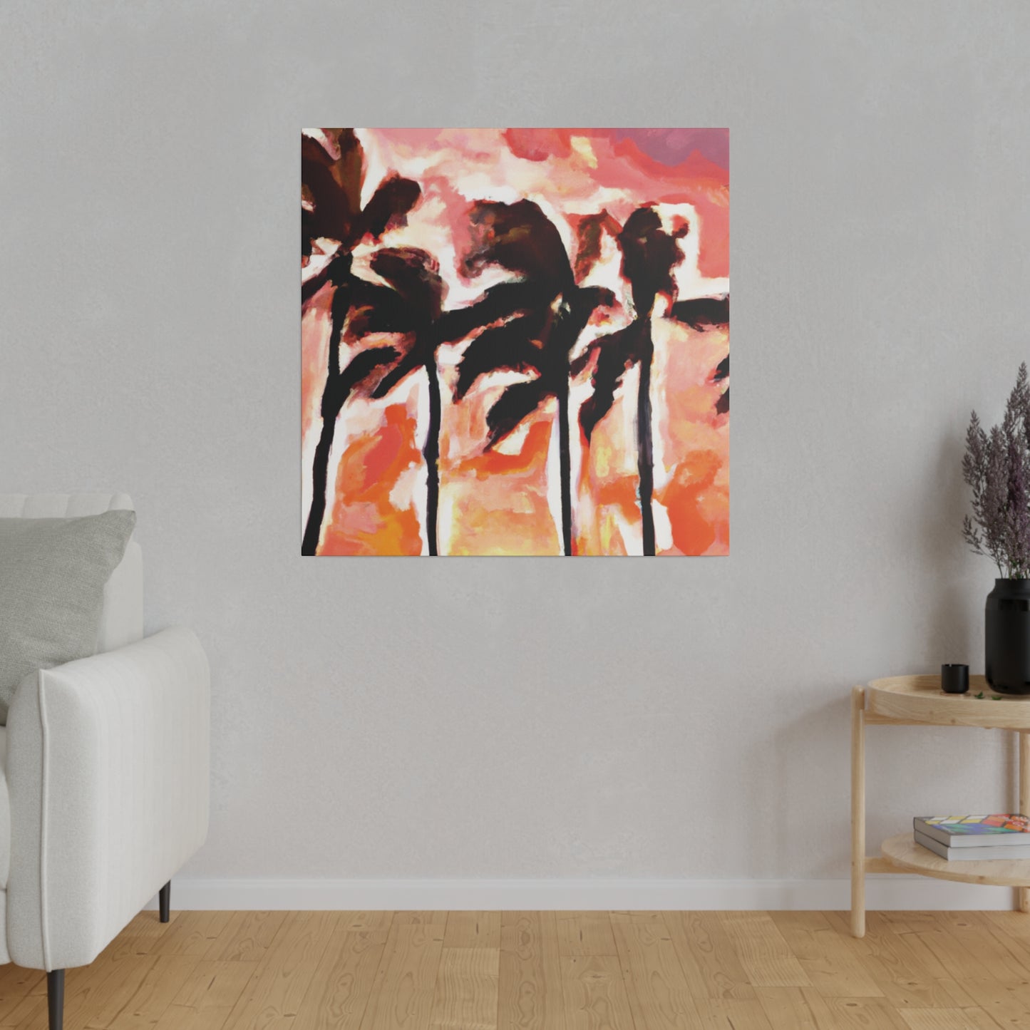 6129V - Miami Beach Sunset Painting Print | Miami | Beach | Sunset | Poster | Home Decor | Wall Art | Canvas