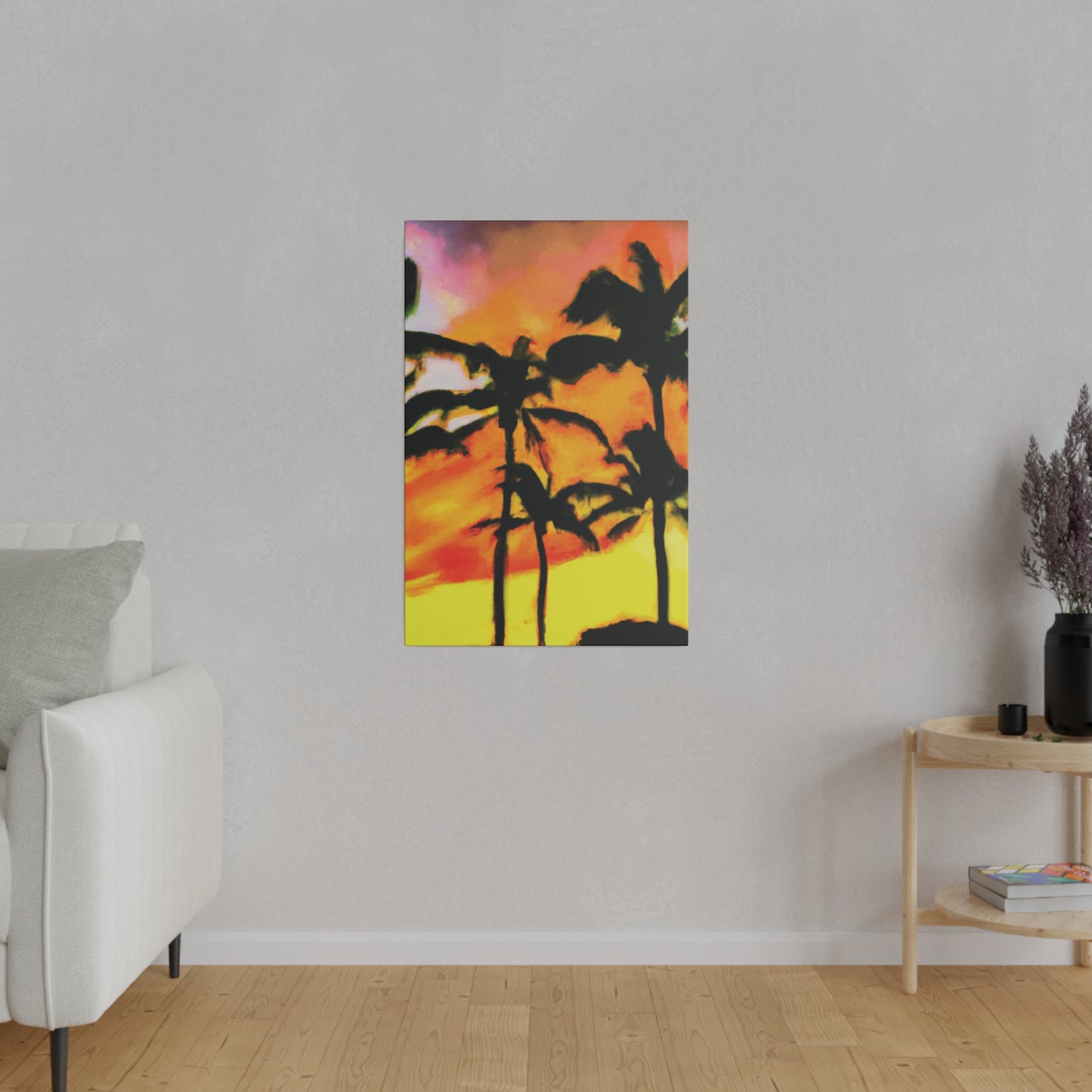 8694V - Miami Beach Sunset Painting Print | Miami | Beach | Sunset | Poster | Home Decor | Wall Art | Canvas