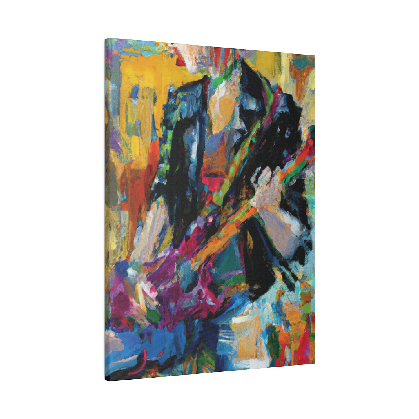 4813Q - Rockstar Oil Painting Style Print | Poster | Home Decor | Wall Art | Music Art | Canvas