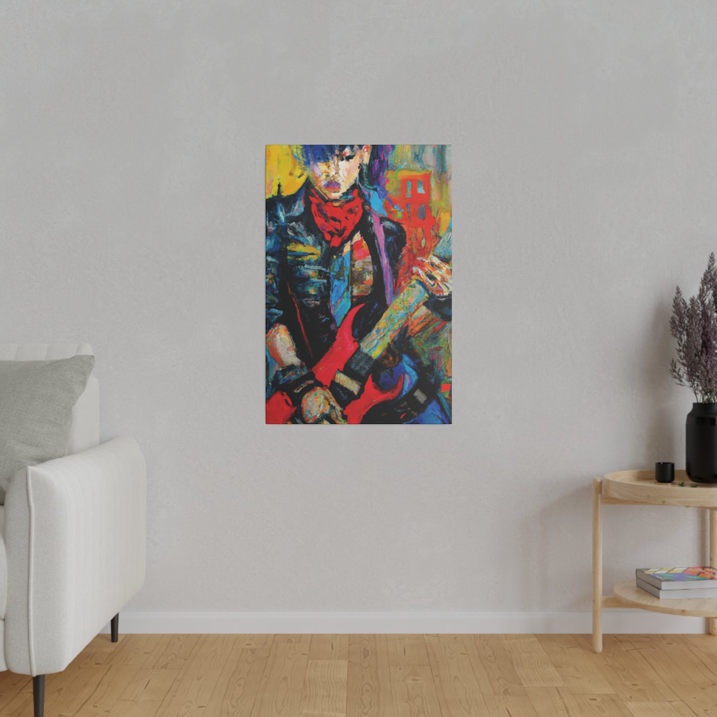 8732A - Rockstar Oil Painting Style Print | Poster | Home Decor | Wall Art | Music Art | Canvas
