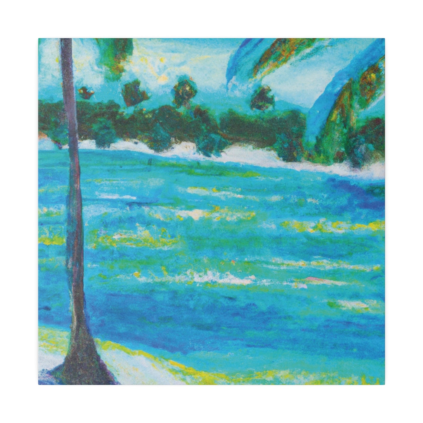 5874R - Bahamas Ocean Painting Print | Bahamas | Ocean | Beach | Poster | Home Decor | Wall Art | Canvas