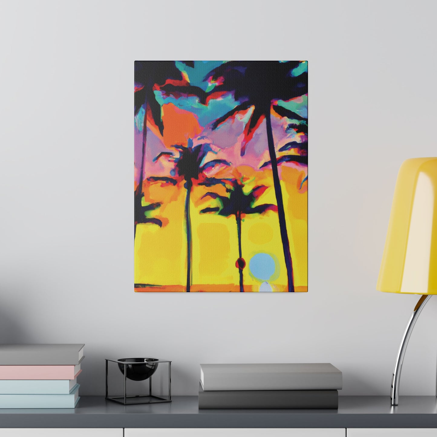 108K - Miami Beach Sunset Painting Print | Miami | Beach | Sunset | Poster | Home Decor | Wall Art | Canvas