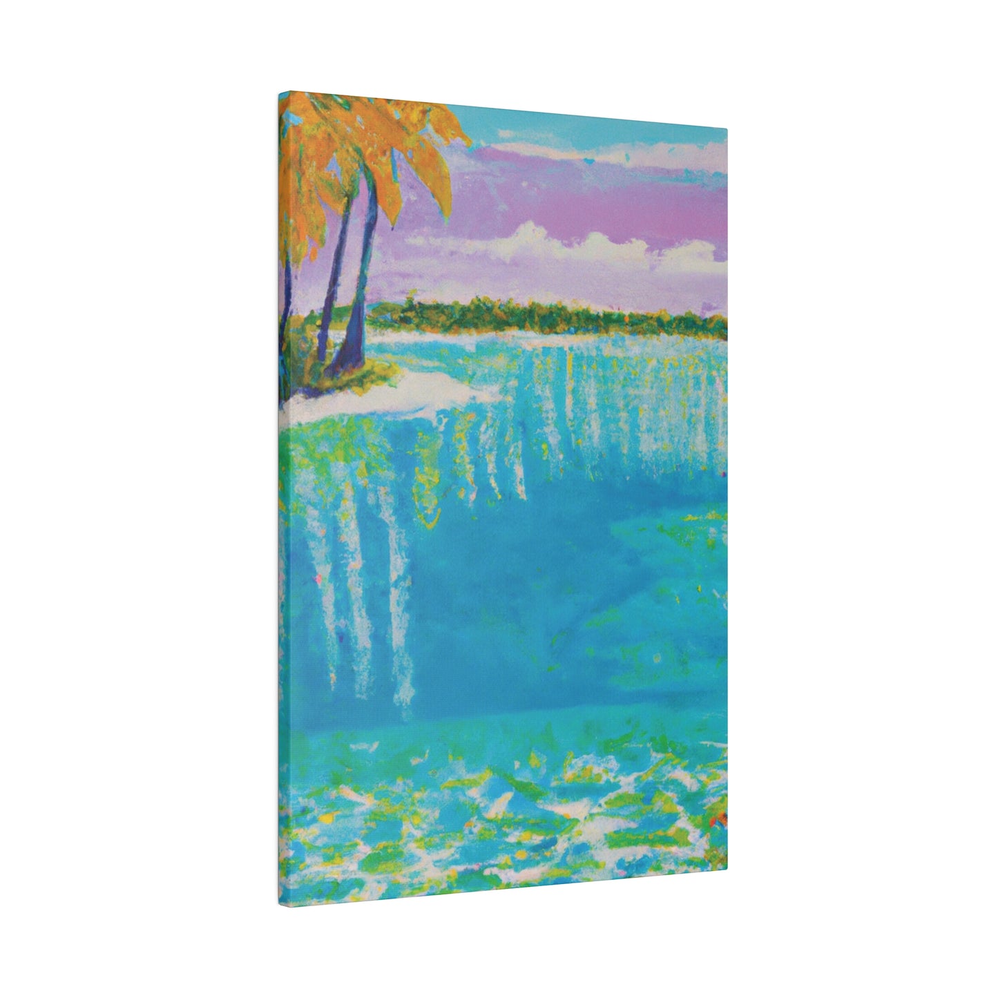 4568K - Bahamas Ocean Painting Print | Bahamas | Ocean | Beach | Poster | Home Decor | Wall Art | Canvas