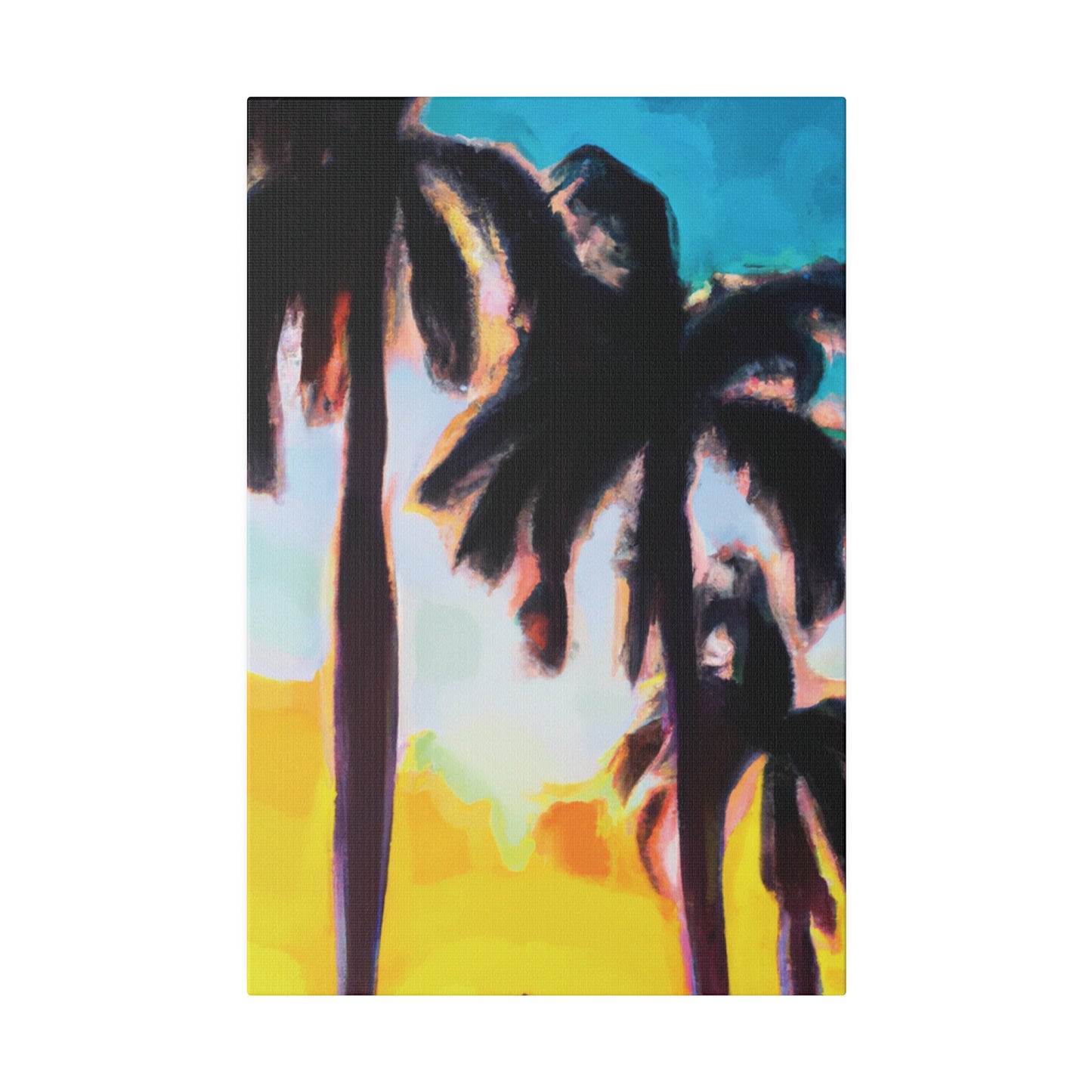 5485W - Miami Beach Sunset Painting Print | Miami | Beach | Sunset | Poster | Home Decor | Wall Art | Canvas