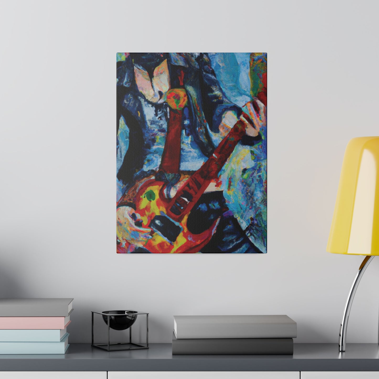 7105A - Rockstar Oil Painting Style Print | Poster | Home Decor | Wall Art | Music Art | Canvas