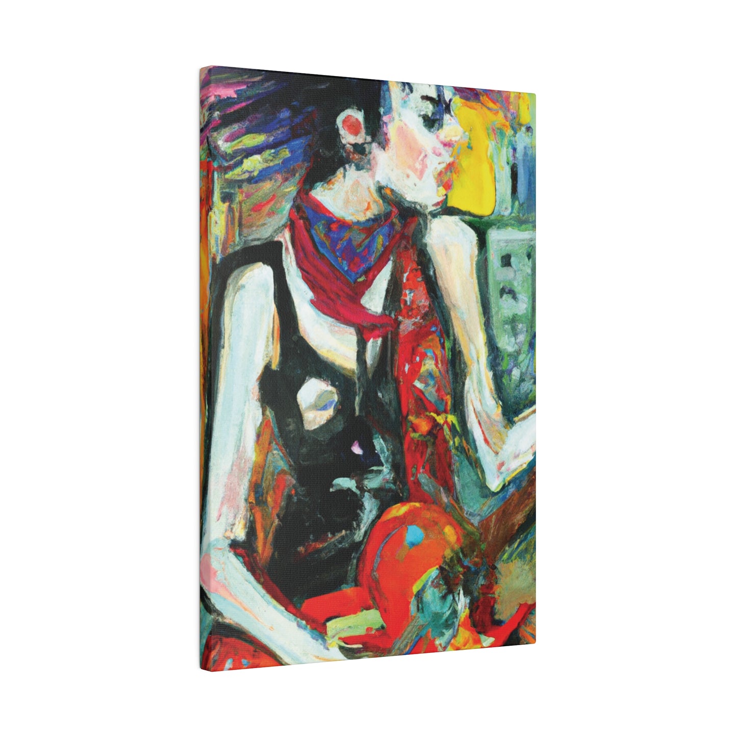 8733Q - Rockstar Oil Painting Style Print | Poster | Home Decor | Wall Art | Music Art | Canvas