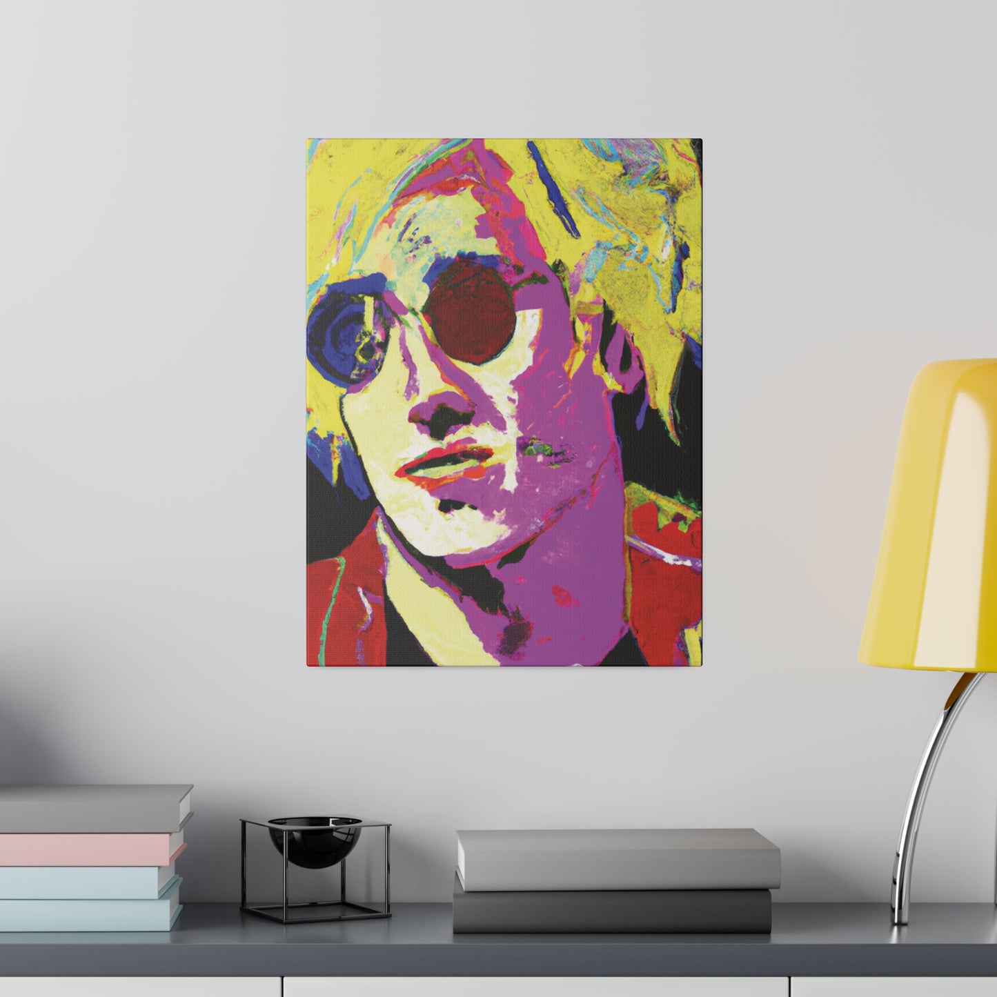 9642H - Rockstar Painting Print | Face | Abstract | Poster | Home Decor | Wall Art | Music Art | Canvas