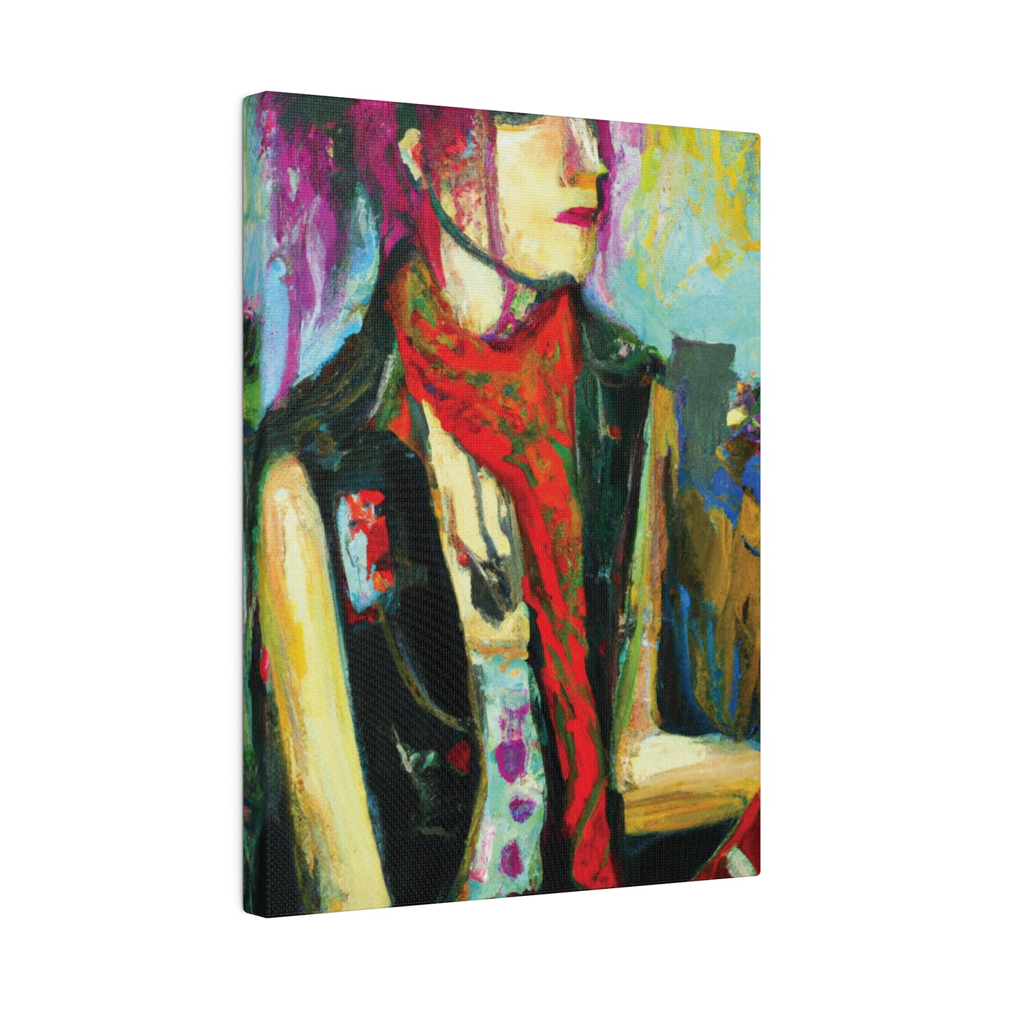 9141P - Rockstar Oil Painting Style Print | Poster | Home Decor | Wall Art | Music Art | Canvas