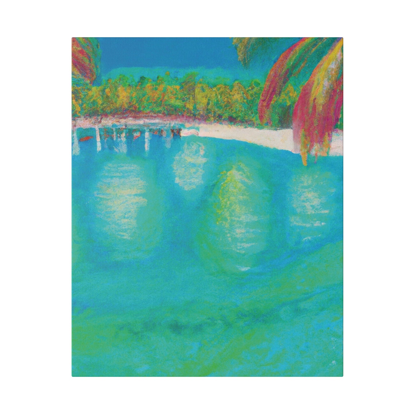 6823M - Bahamas Ocean Painting Print | Bahamas | Ocean | Beach | Poster | Home Decor | Wall Art | Canvas