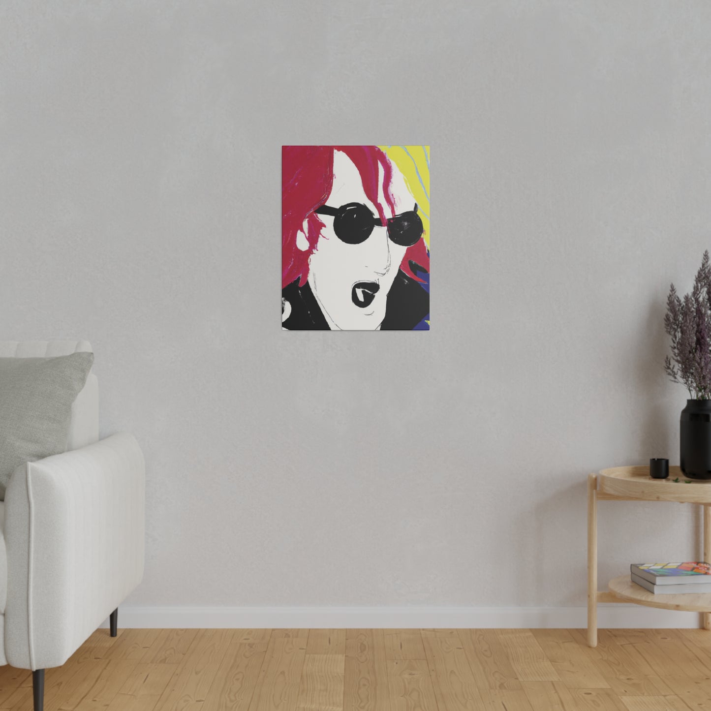 6485Q - Rockstar Painting Print | Face | Abstract | Poster | Home Decor | Wall Art | Music Art | Canvas