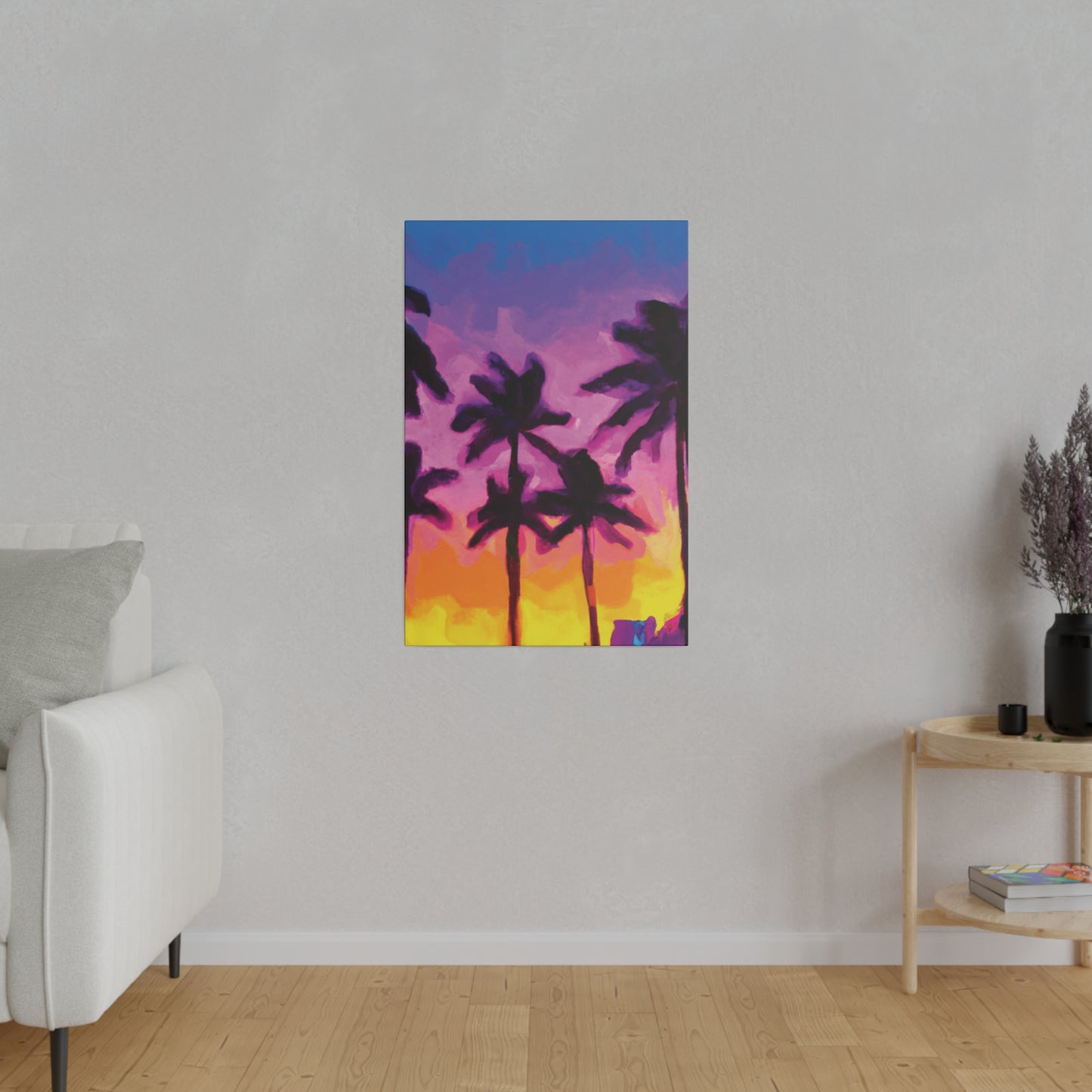 7395T - Miami Beach Sunset Painting Print | Miami | Beach | Sunset | Poster | Home Decor | Wall Art | Canvas