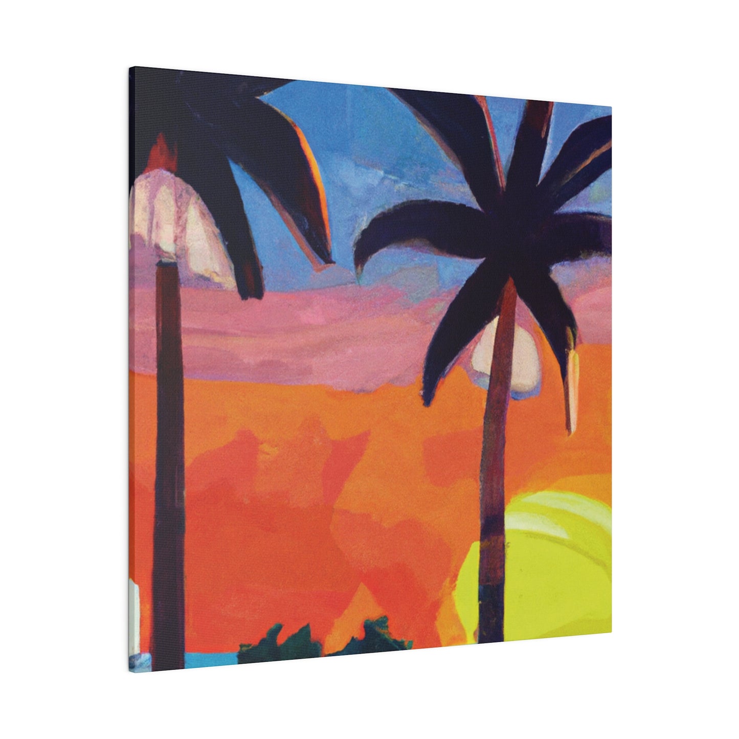 7368X - Miami Beach Sunset Painting Print | Miami | Beach | Sunset | Poster | Home Decor | Wall Art | Canvas