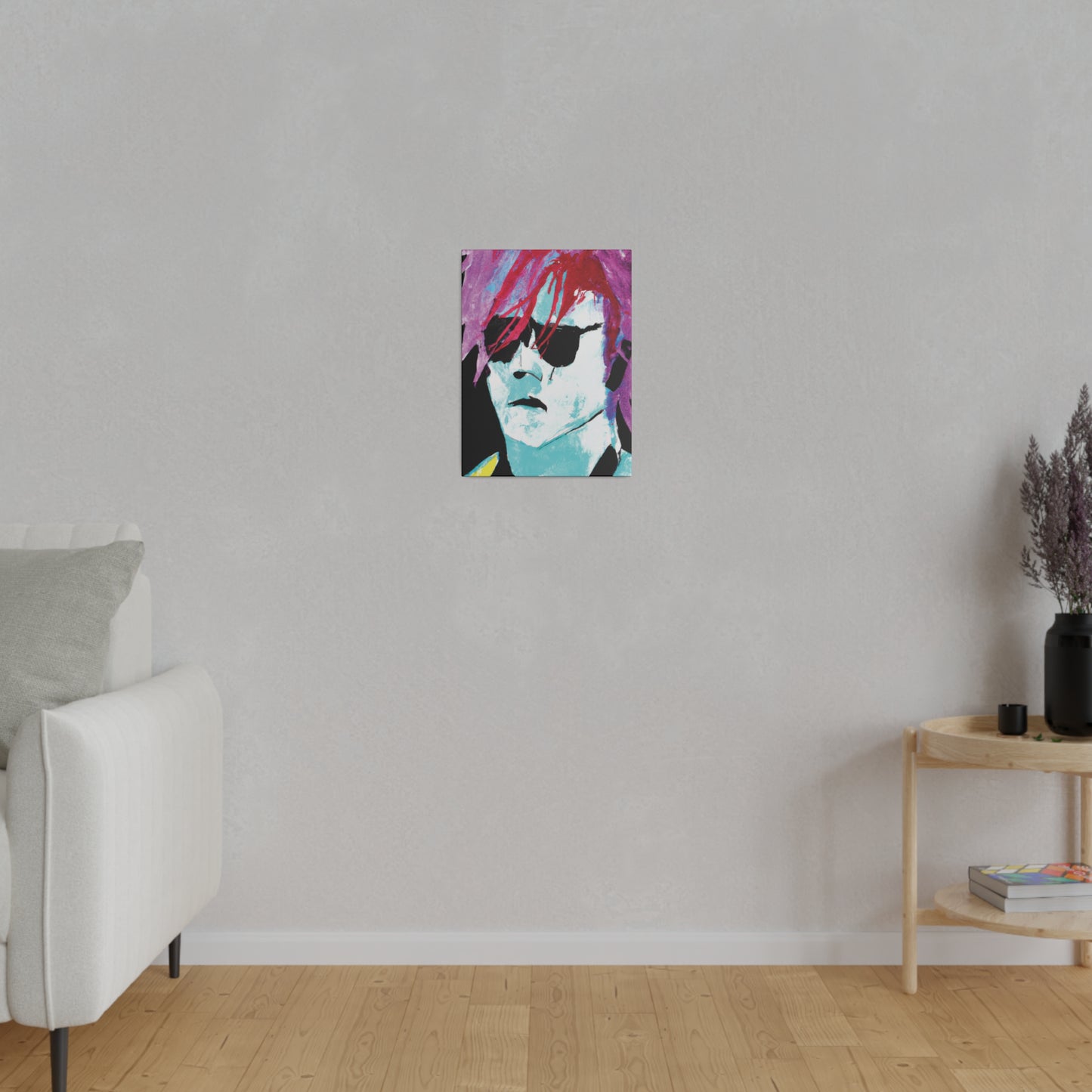 414V - Rockstar Painting Print | Face | Abstract | Poster | Home Decor | Wall Art | Music Art | Canvas