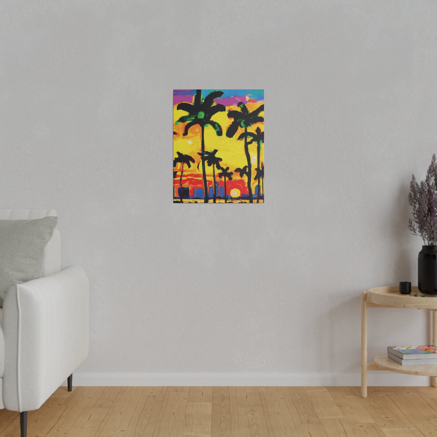9497Z - Miami Beach Sunset Painting Print | Miami | Beach | Sunset | Poster | Home Decor | Wall Art | Canvas