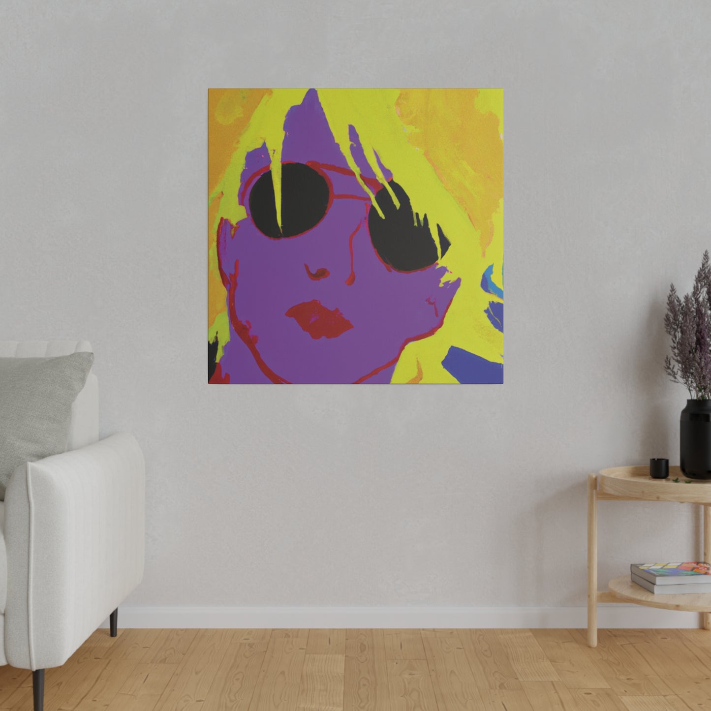 3022A - Rockstar Painting Print | Face | Abstract | Poster | Home Decor | Wall Art | Music Art | Canvas