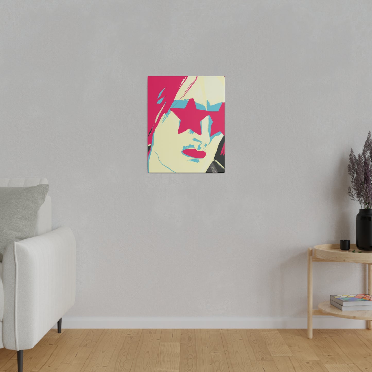 9695Y - Rockstar Painting Print | Face | Abstract | Poster | Home Decor | Wall Art | Music Art | Canvas