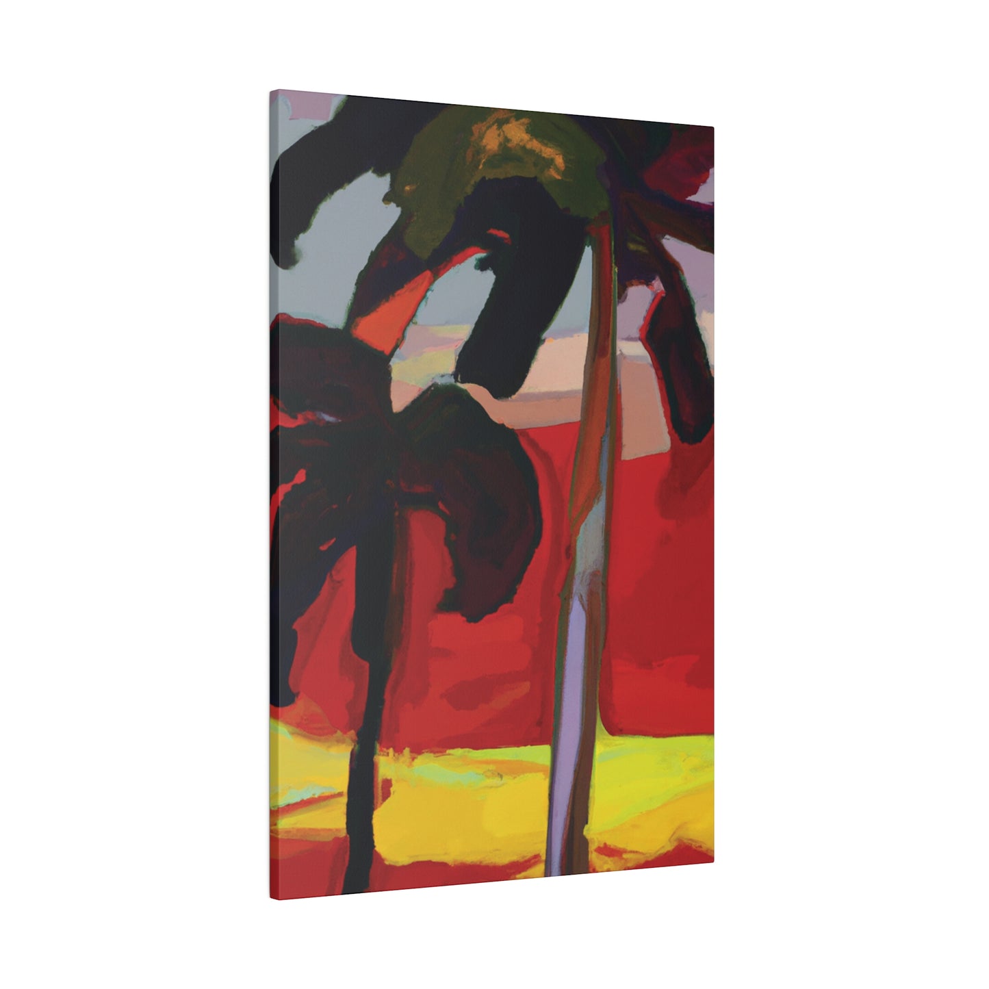 7849V - Miami Beach Sunset Painting Print | Miami | Beach | Sunset | Poster | Home Decor | Wall Art | Canvas