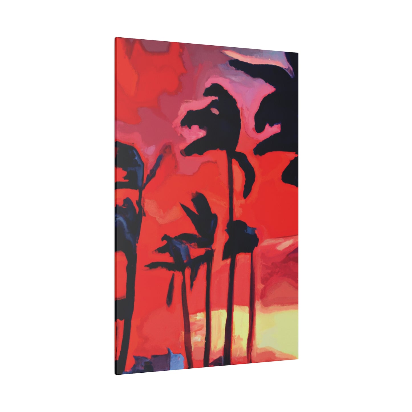 7933T - Miami Beach Sunset Painting Print | Miami | Beach | Sunset | Poster | Home Decor | Wall Art | Canvas