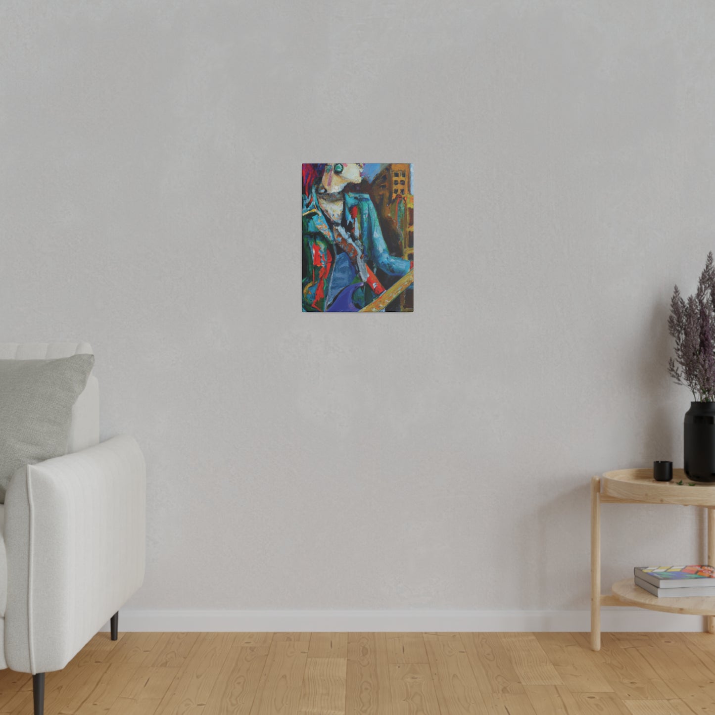8911G - Rockstar Oil Painting Style Print | Poster | Home Decor | Wall Art | Music Art | Canvas