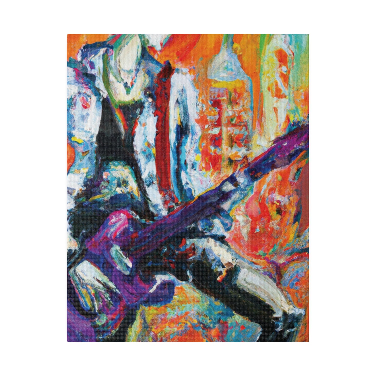 6891P - Rockstar Oil Painting Style Print | Poster | Home Decor | Wall Art | Music Art | Canvas