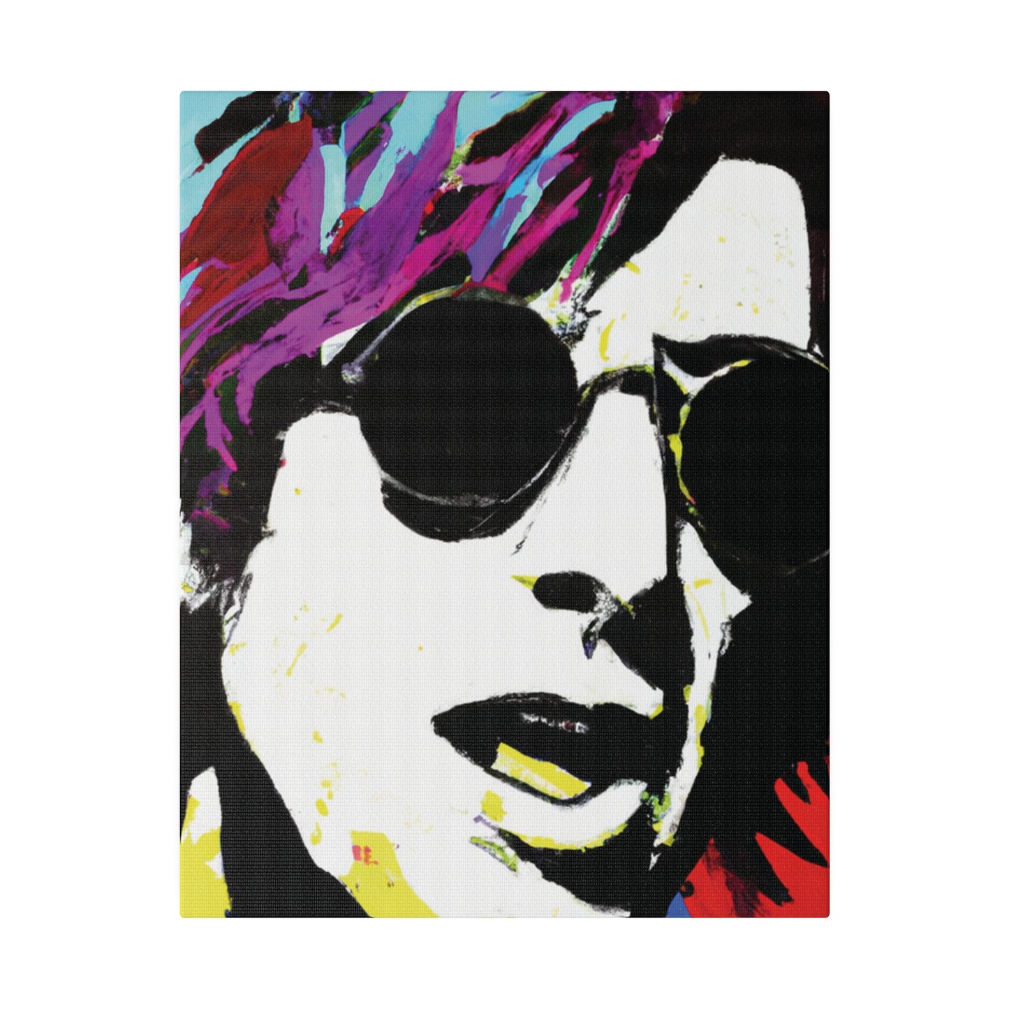 9436F - Rockstar Painting Print | Face | Abstract | Poster | Home Decor | Wall Art | Music Art | Canvas