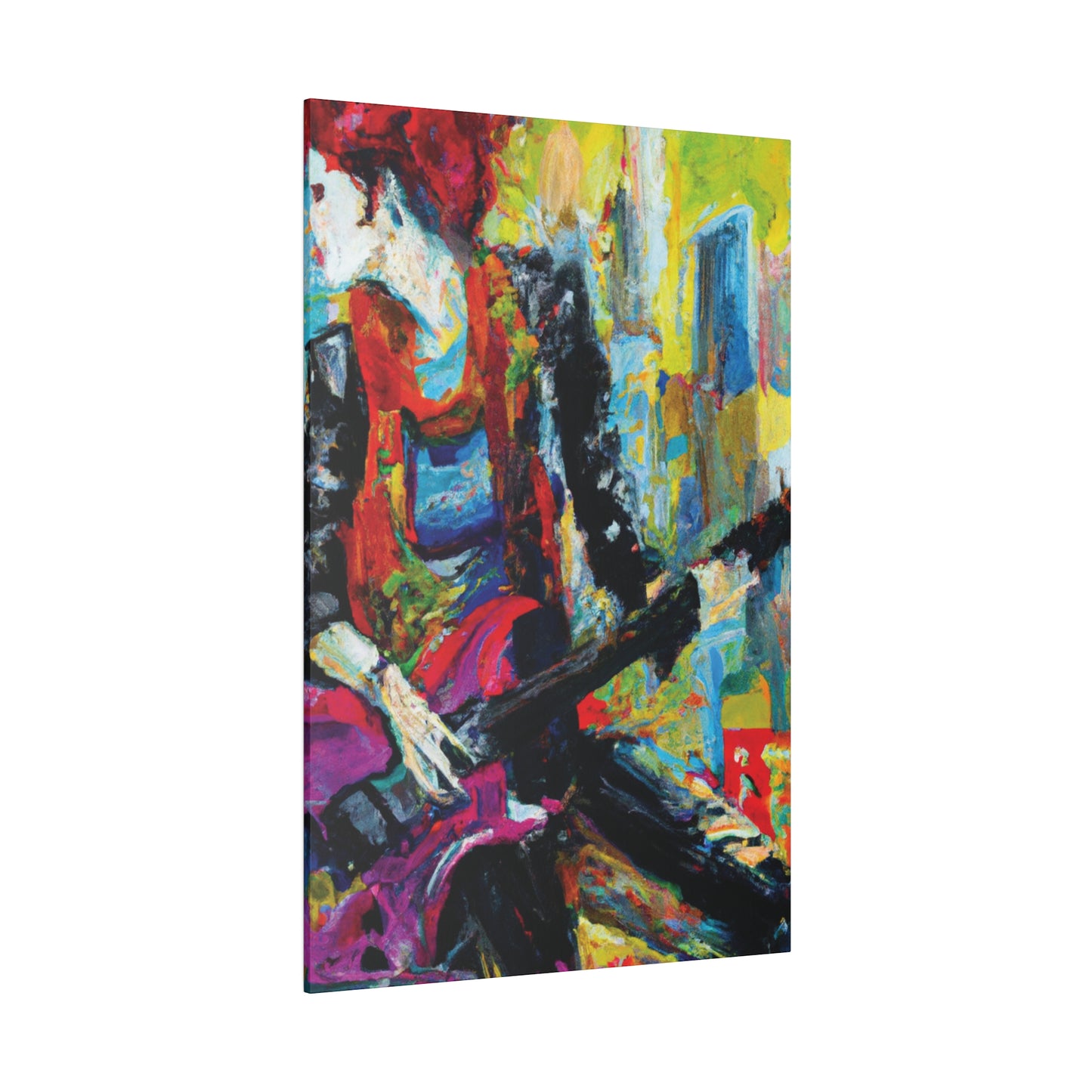 7692O - Rockstar Oil Painting Style Print | Poster | Home Decor | Wall Art | Music Art | Canvas