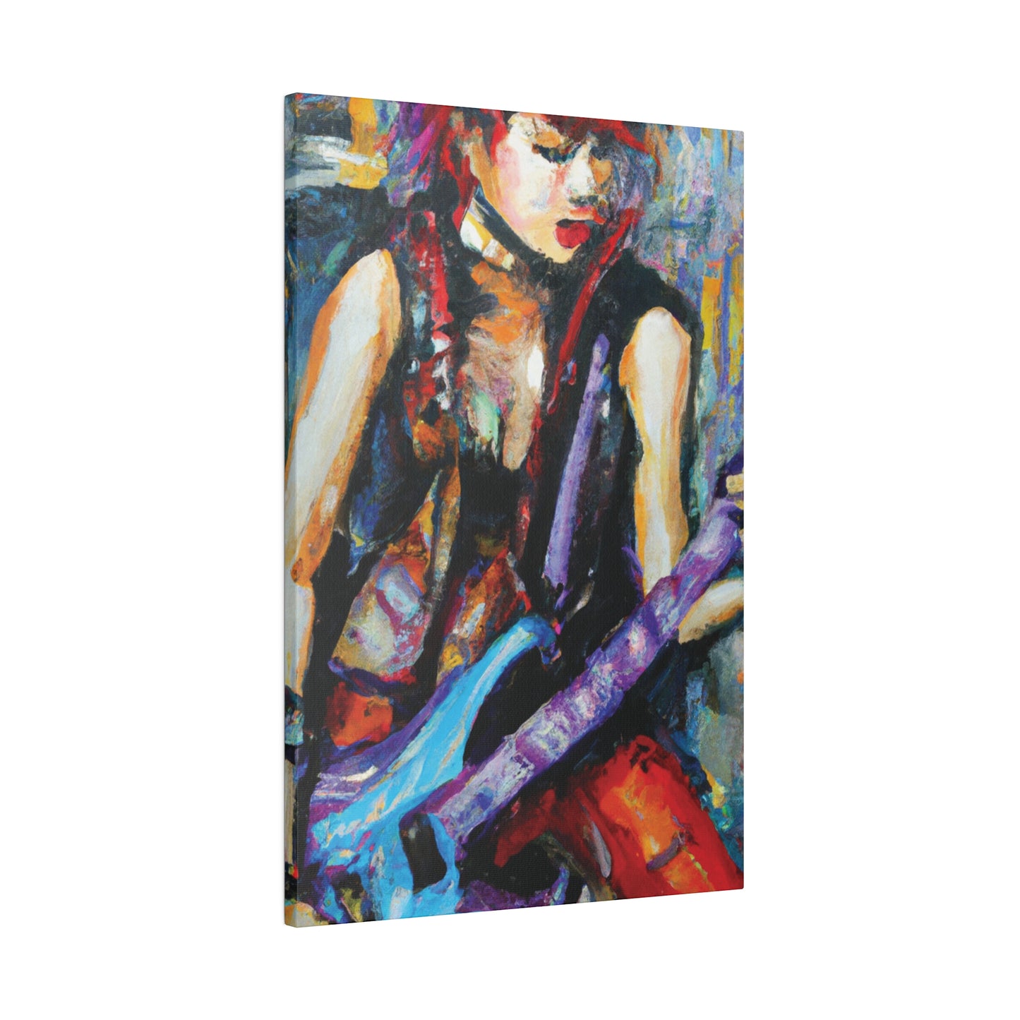 6251Z - Rockstar Oil Painting Style Print | Poster | Home Decor | Wall Art | Music Art | Canvas